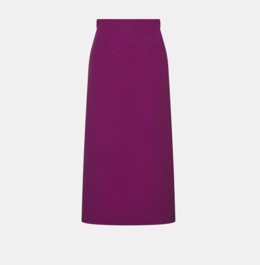 o1w1db10425 411J43A1 Flared Midi Skirt in Mulberry