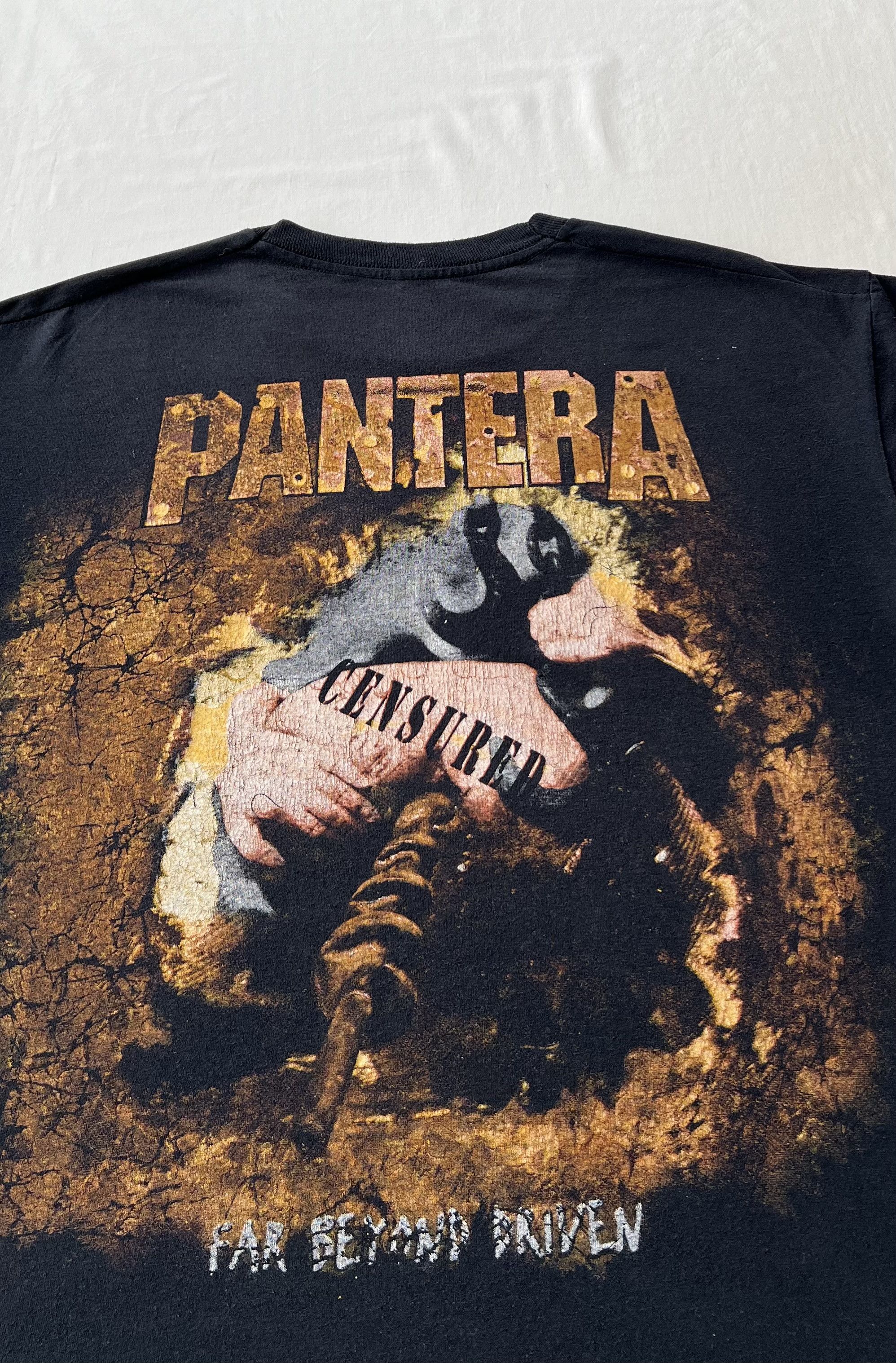 Band Tees Vintage 90s Pantera Far Beyond Driven Black T-shirt Size US L / EU 52-54 / 3 - 21 Thumbnail