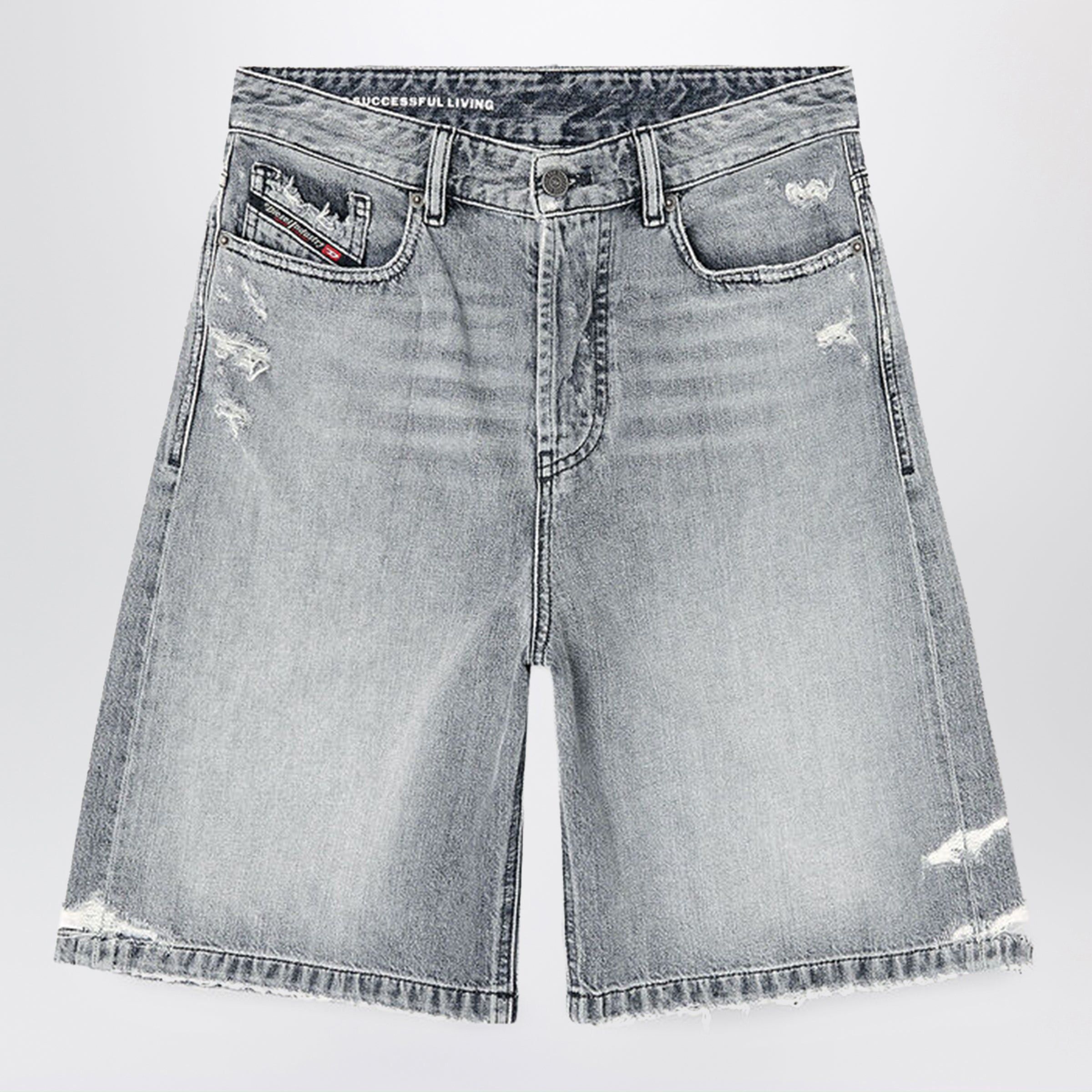 Diesel Diesel De-Sire Grey Denim Bermuda Shorts Size 26" / US 2 / IT 38 - 1 Thumbnail
