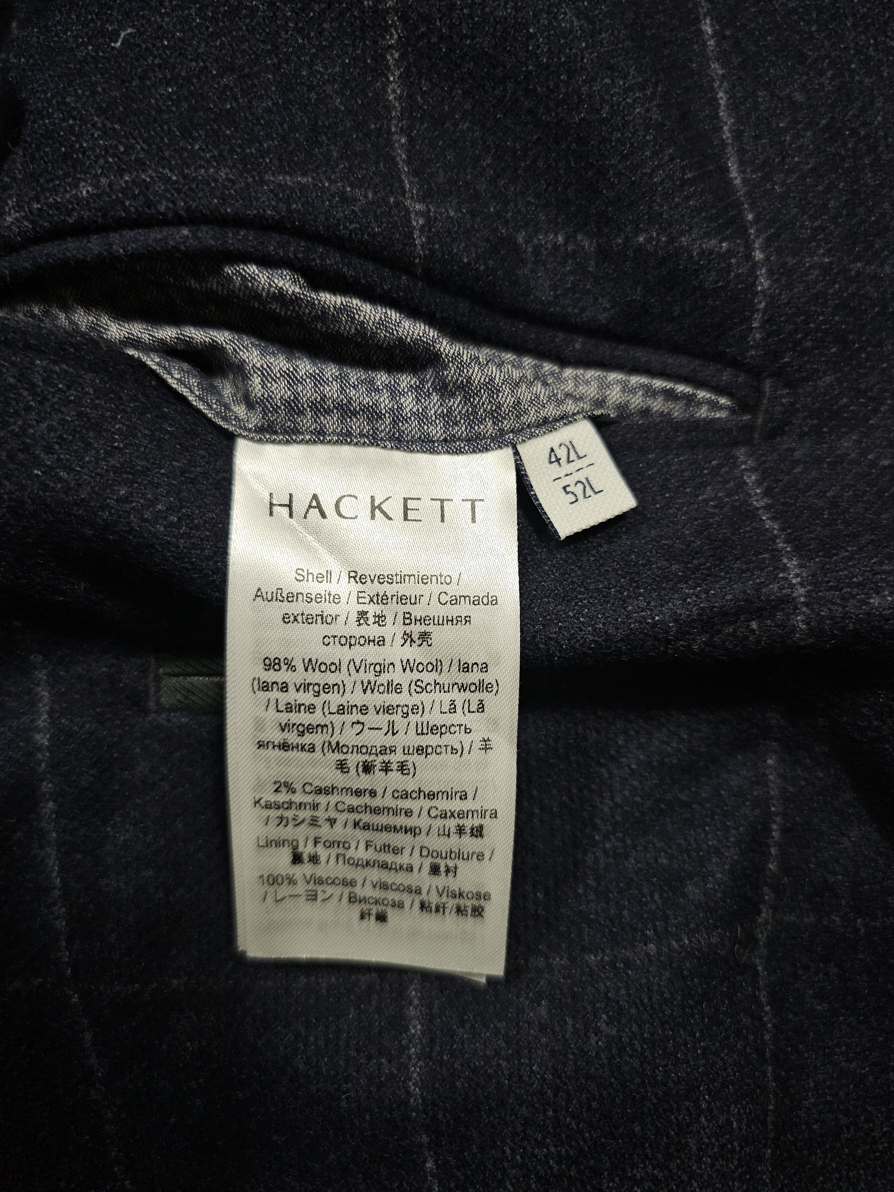 Hackett Hackett Savile Row Striped Blazer Jacket Wool Cashmere Size 42L - 12 Thumbnail