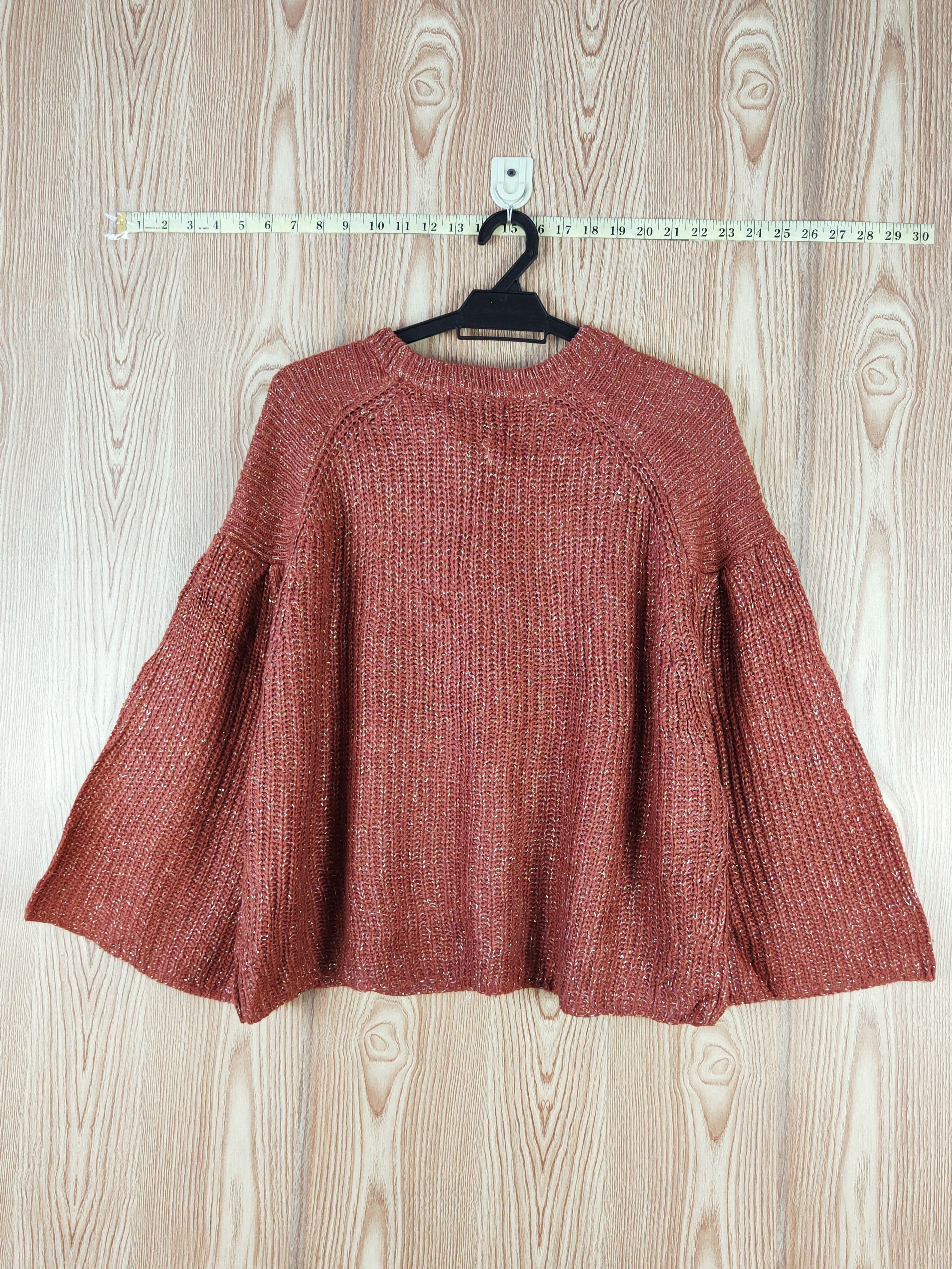 Japanese Brand × Vintage Healthy Karen Brown Knitwear Blouses #W552 Size L / US 10 / IT 46 - 7 Thumbnail