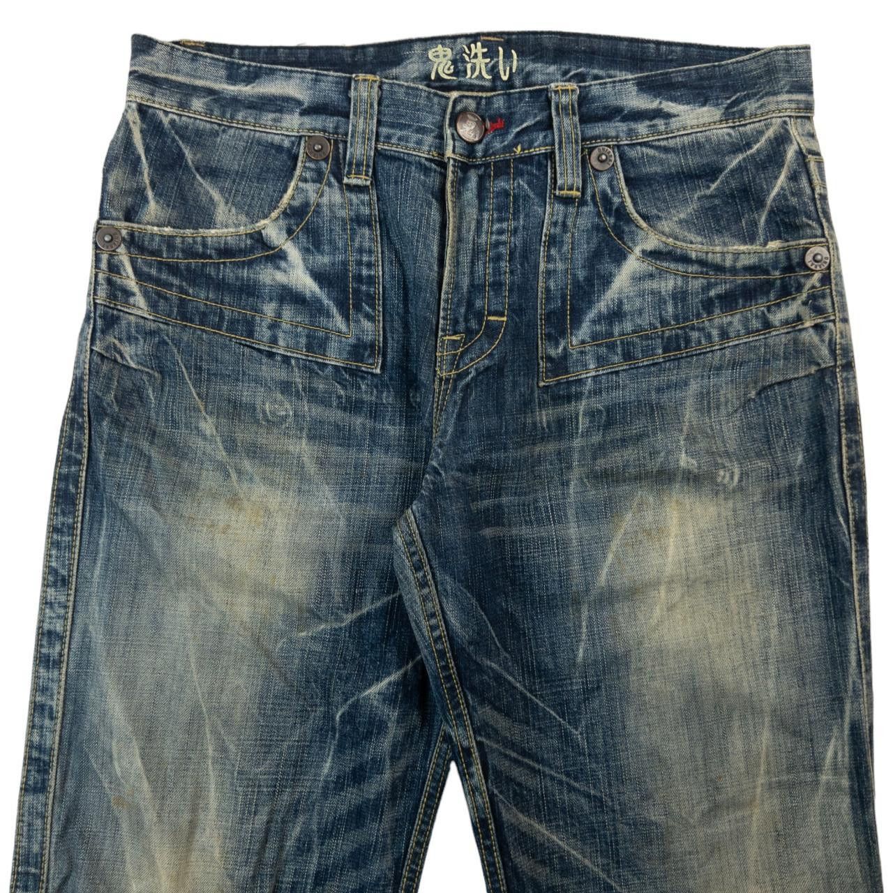 Other Vintage Oniarai Embroidered Devil Japanese Denim Jeans W33 Size US 33 - 4 Thumbnail