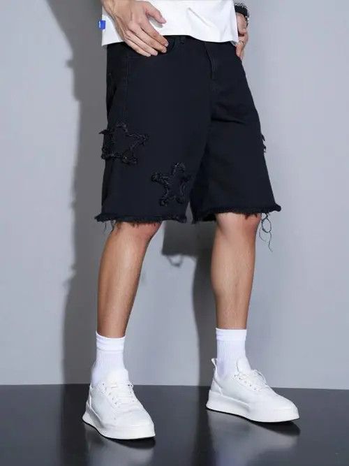 Japanese Brand Tomoko x Kudou Shorts Drip Washed Distressed Denim Size US 32 / EU 48 - 5 Thumbnail