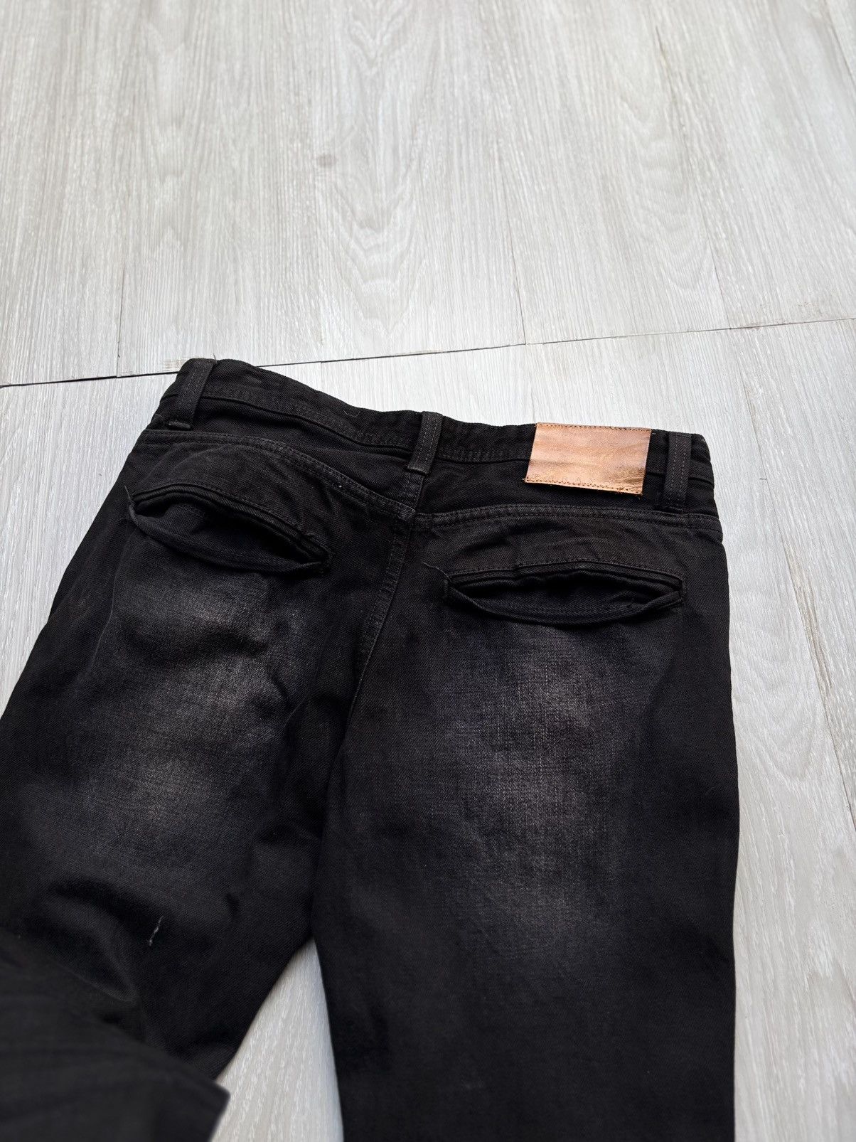 PARANOID extra long distressed flare jeans