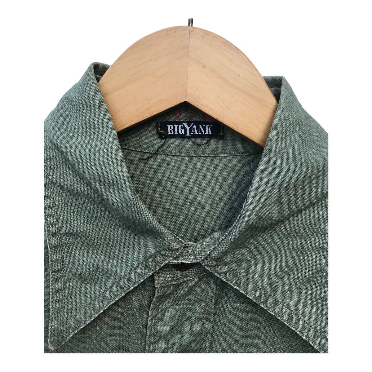 Japanese Brand Big Yank Military Style Snap Button Big Yank Workwear Shirt Size US S / EU 44-46 / 1 - 2 Thumbnail