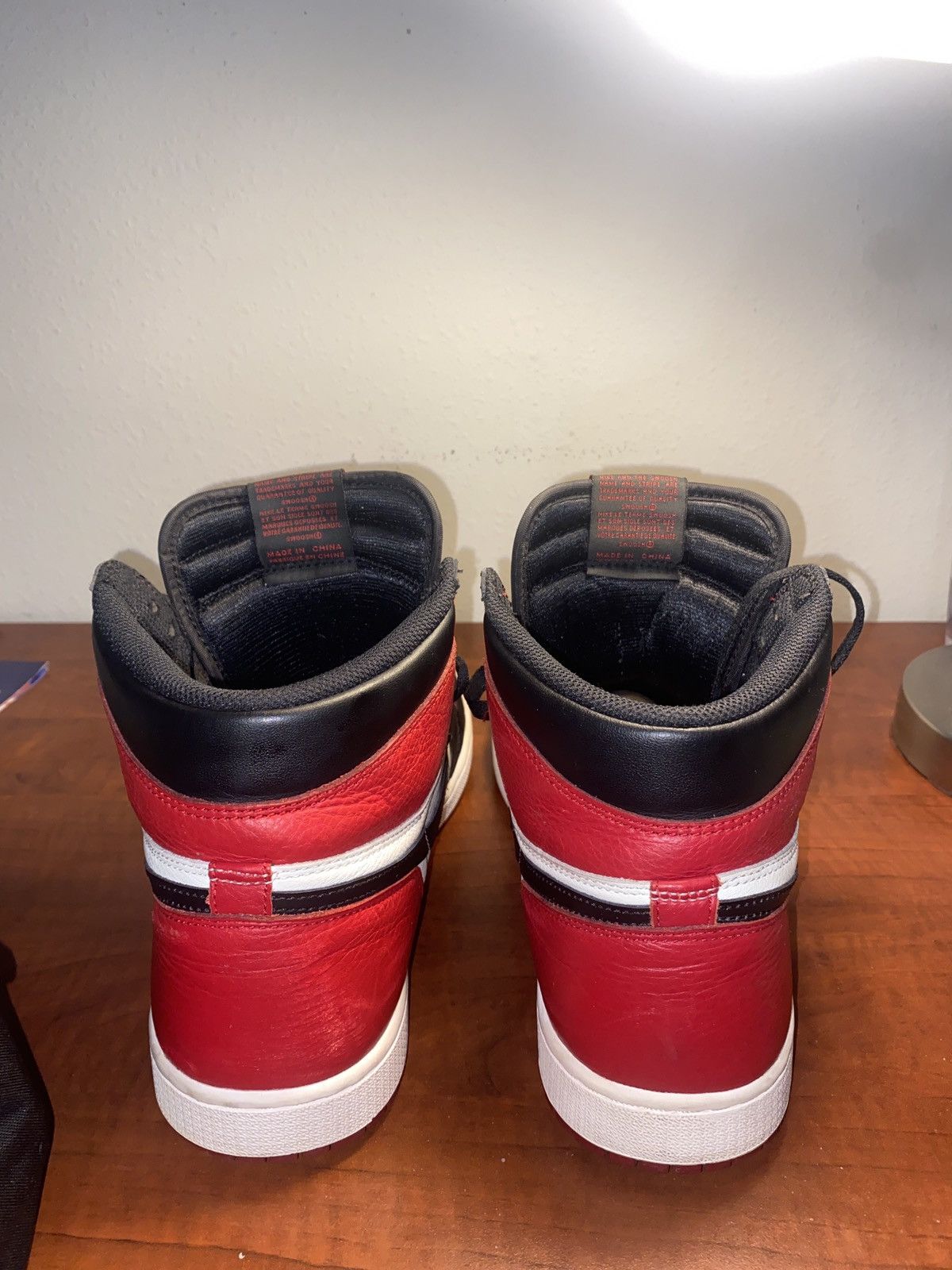 Jordan Brand Jordan 1 Bred Toe Size US 11.5 / EU 44-45 - 14 Thumbnail