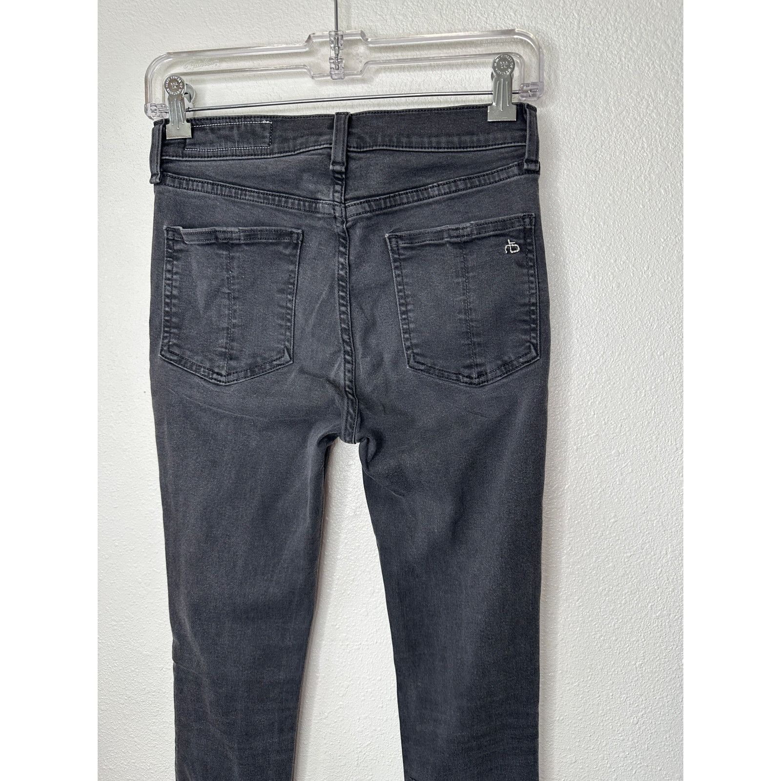 Rag & Bone Rag & Bone Dark Gray High Rise Ankle Skinny Jeans 26 Size 26" / US 2 / IT 38 - 7 Thumbnail