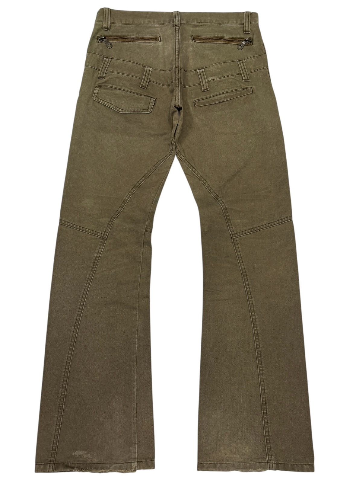 Tete Homme TETE HOMME FLARED DOUBLE WAIST CARGO PANTS Size US 34 / EU 50 - 5 Thumbnail