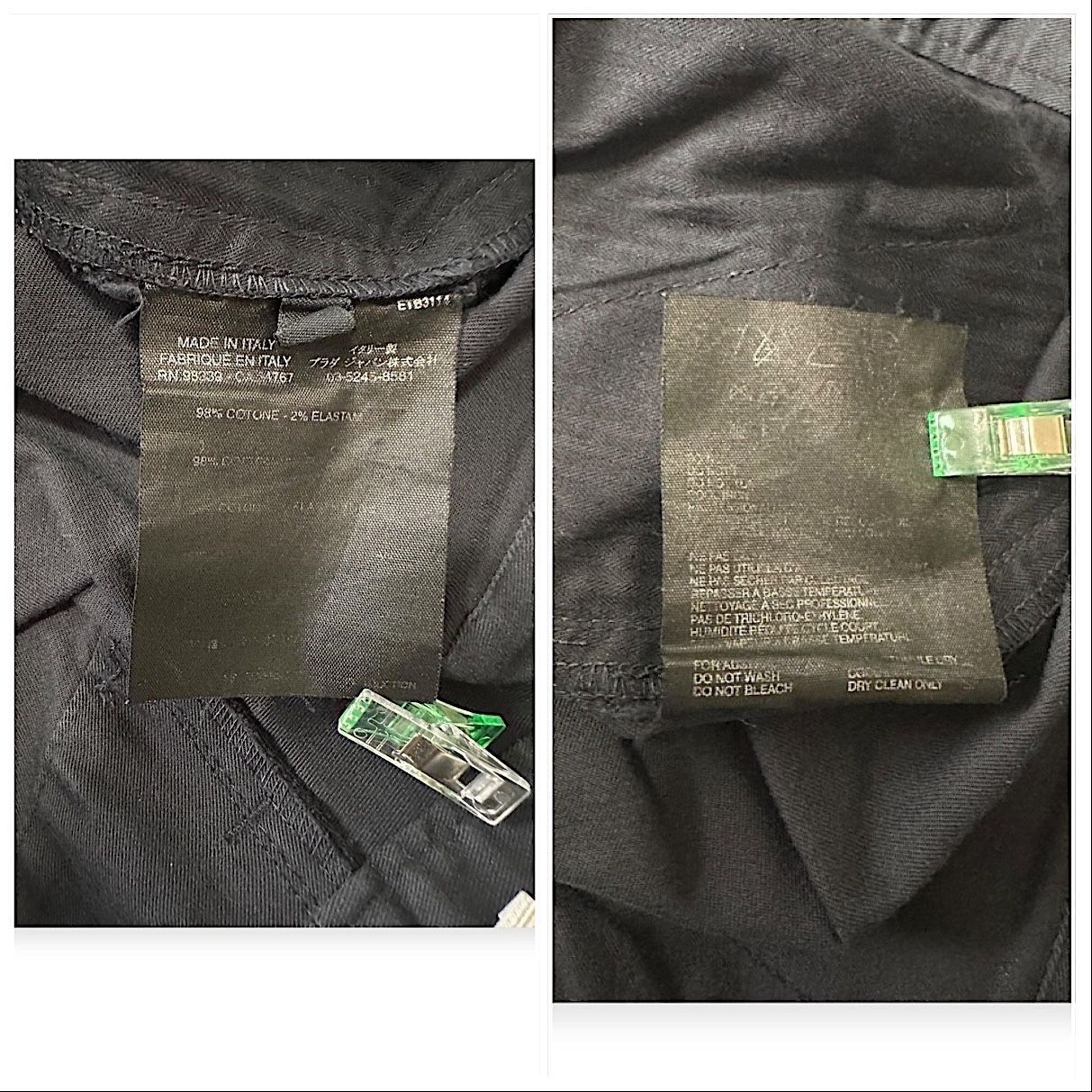 Prada Prada Cotton Tapered Cropped Pants, Size 46 IT/L Size 32" / US 10 / IT 46 - 5 Thumbnail