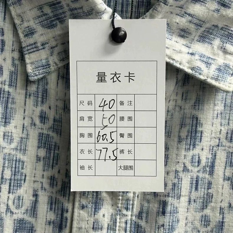 The latest blue denim full-print pattern logo shirt jacket