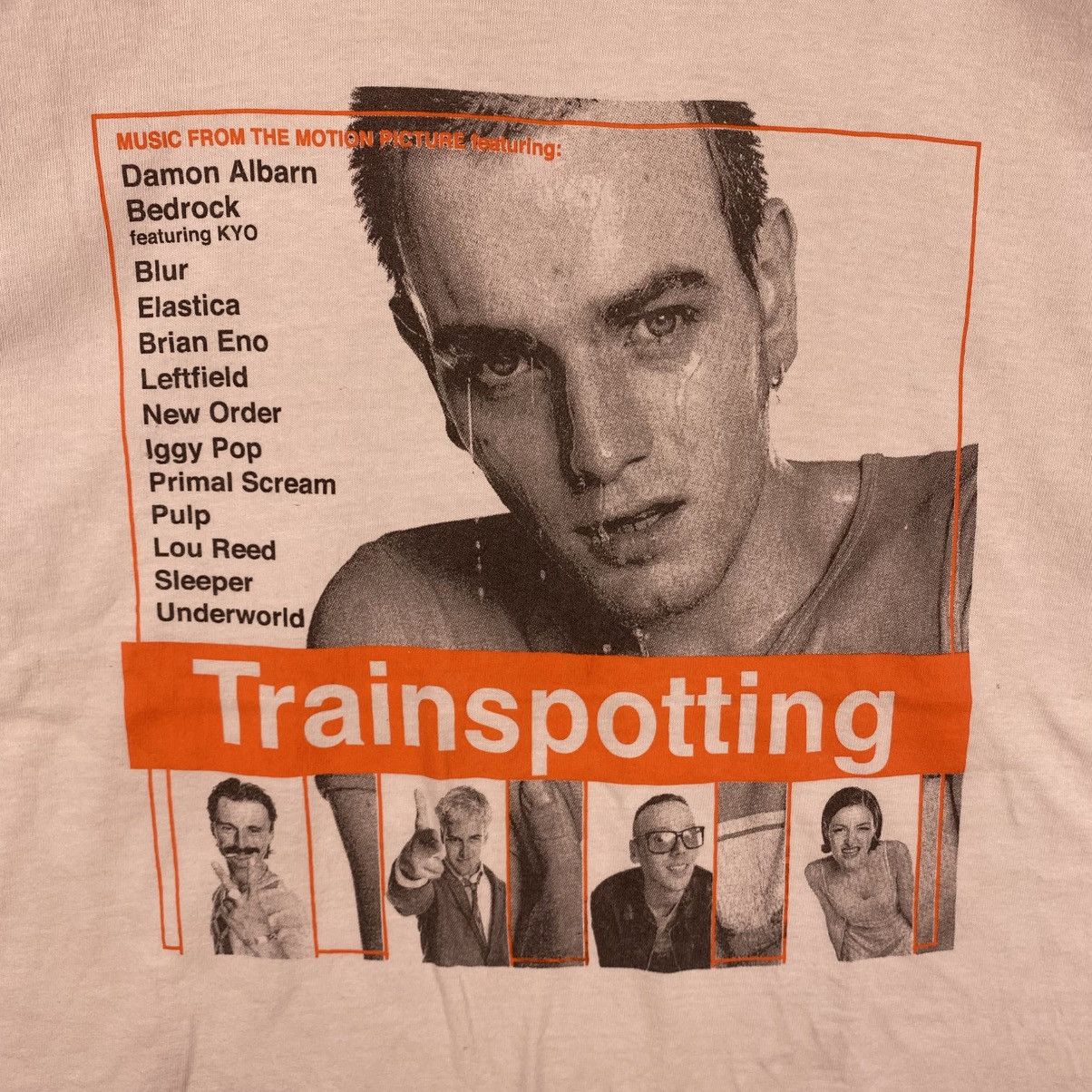 Vintage Vintage 90's TRAINSPOTTING Movie Poster Promo Tee Shirt Size US L / EU 52-54 / 3 - 2 Thumbnail