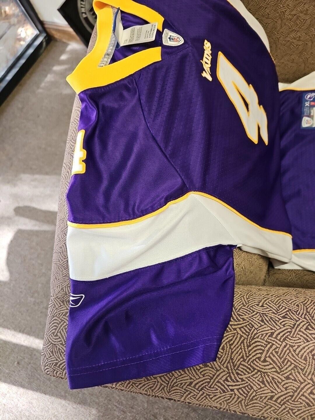 Reebok Reebok Brett Favre Onfield Stitched #4 Vikings NFL Youth XL Size ONE SIZE - 3 Thumbnail