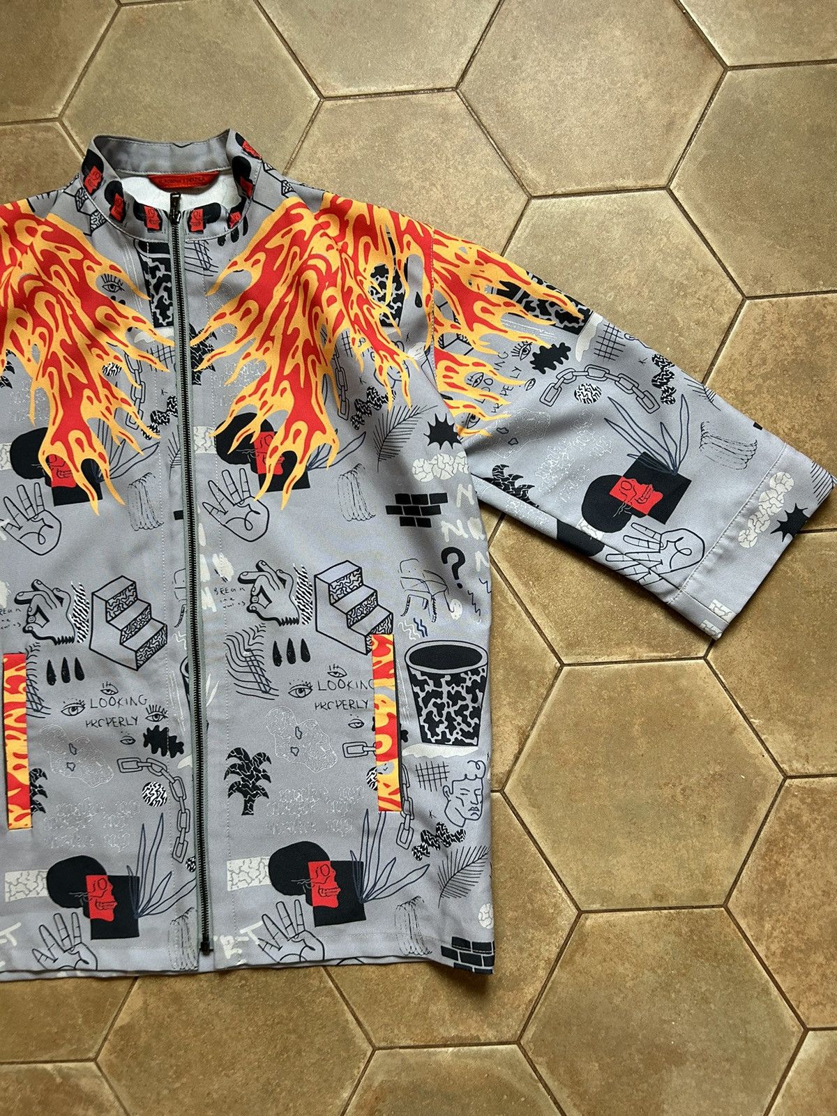 Designer AVANT-GARDE RARE ZIP SHIRT Size M / US 6-8 / IT 42-44 - 3 Thumbnail