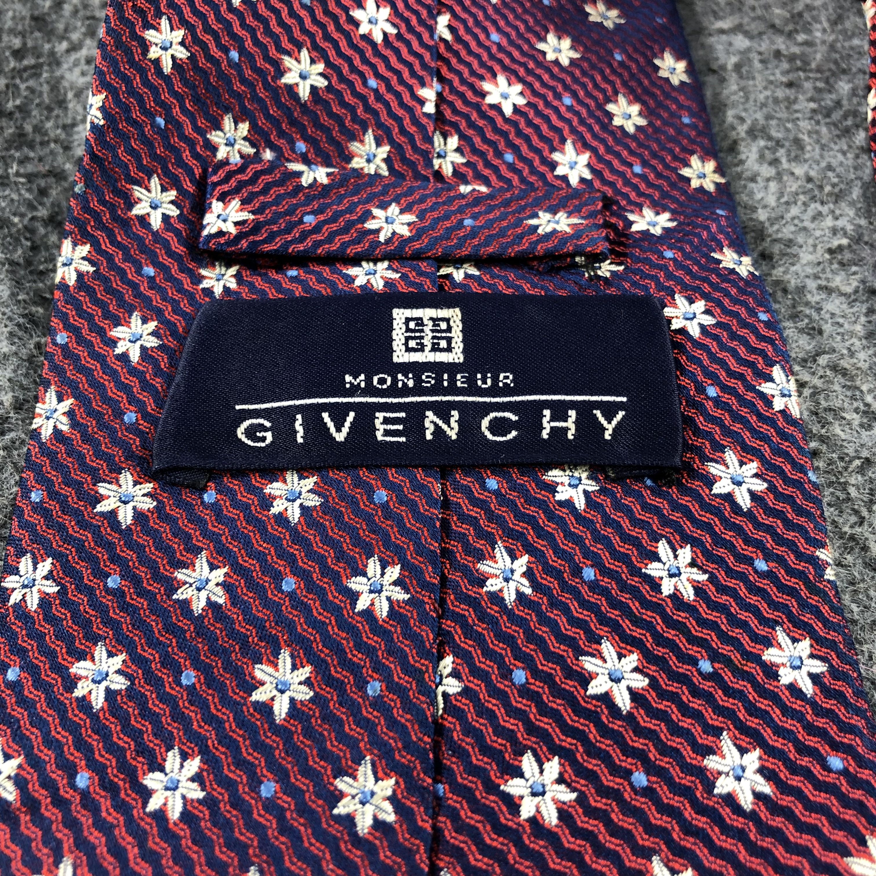 Vintage GivENChy Monsieur Silk Neck Ties T117 Size ONE SIZE - 3 Thumbnail