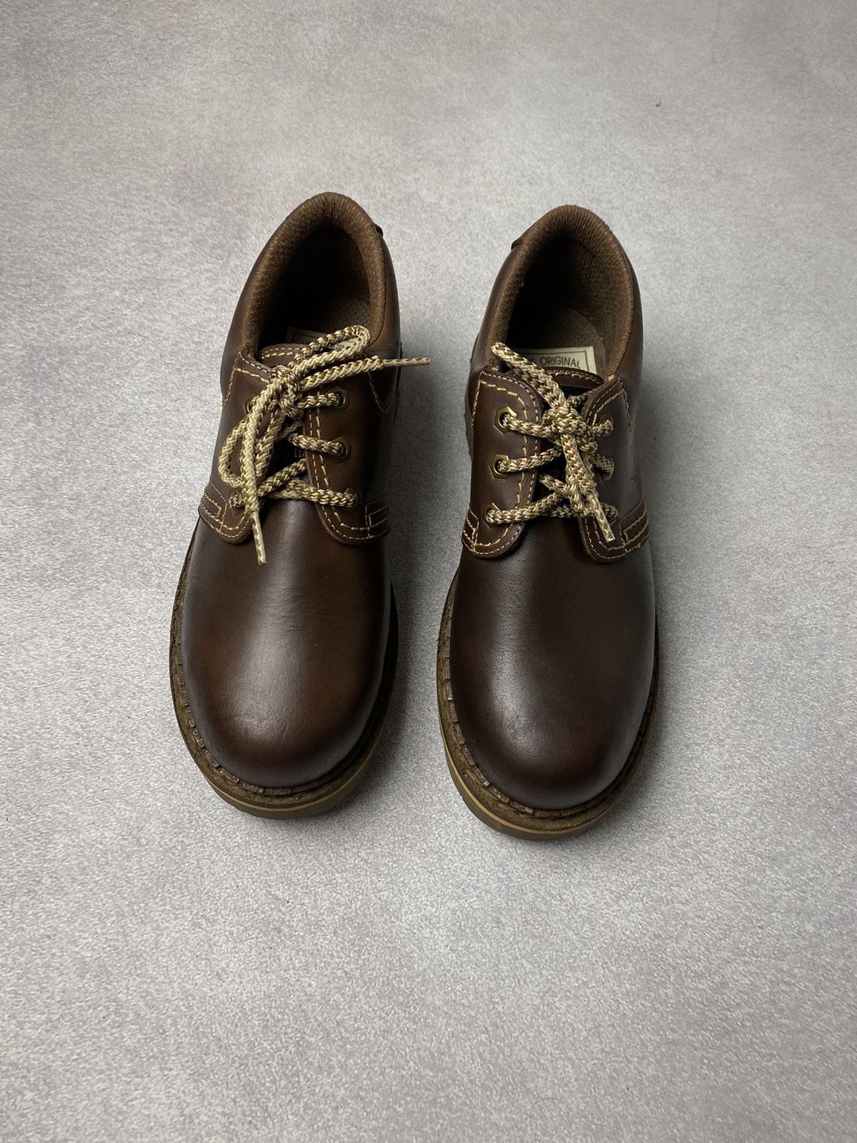 Dockers Dockers Vintage Chunky Brown Leather Platform Boots Goth Size US 8 / EU 41 - 3 Thumbnail