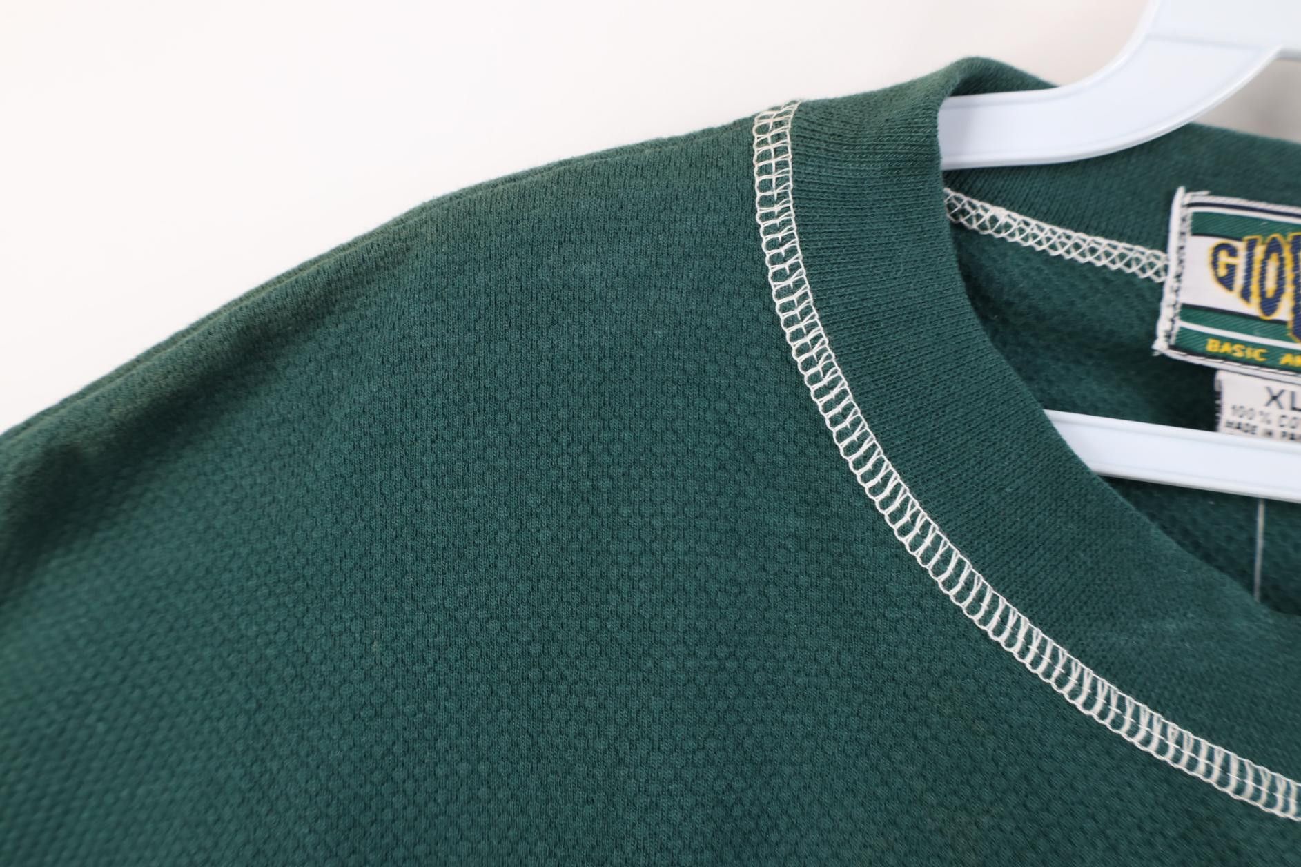 Vintage Deadstock Vintage 90s StreetwearThermal Knit T-Shirt Green Size US XL / EU 56 / 4 - 8 Thumbnail