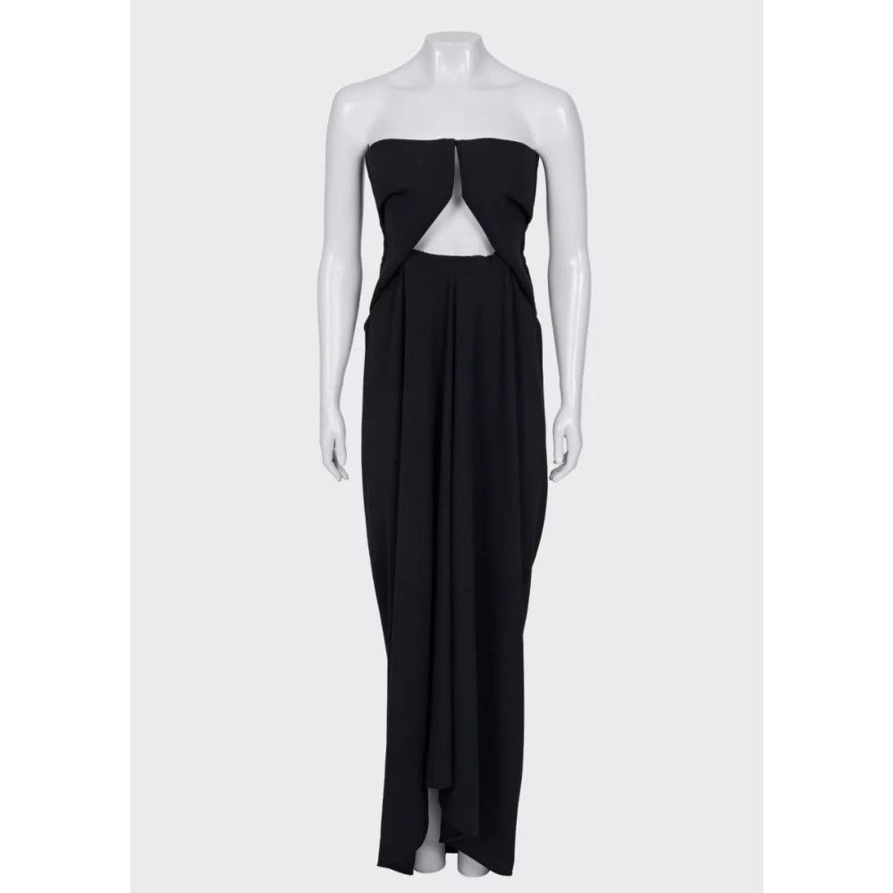 Rick Owens Rick Owens Open Shoulder Elegant Black Wool Dress US6/M Size M / US 6-8 / IT 42-44 - 1 Thumbnail