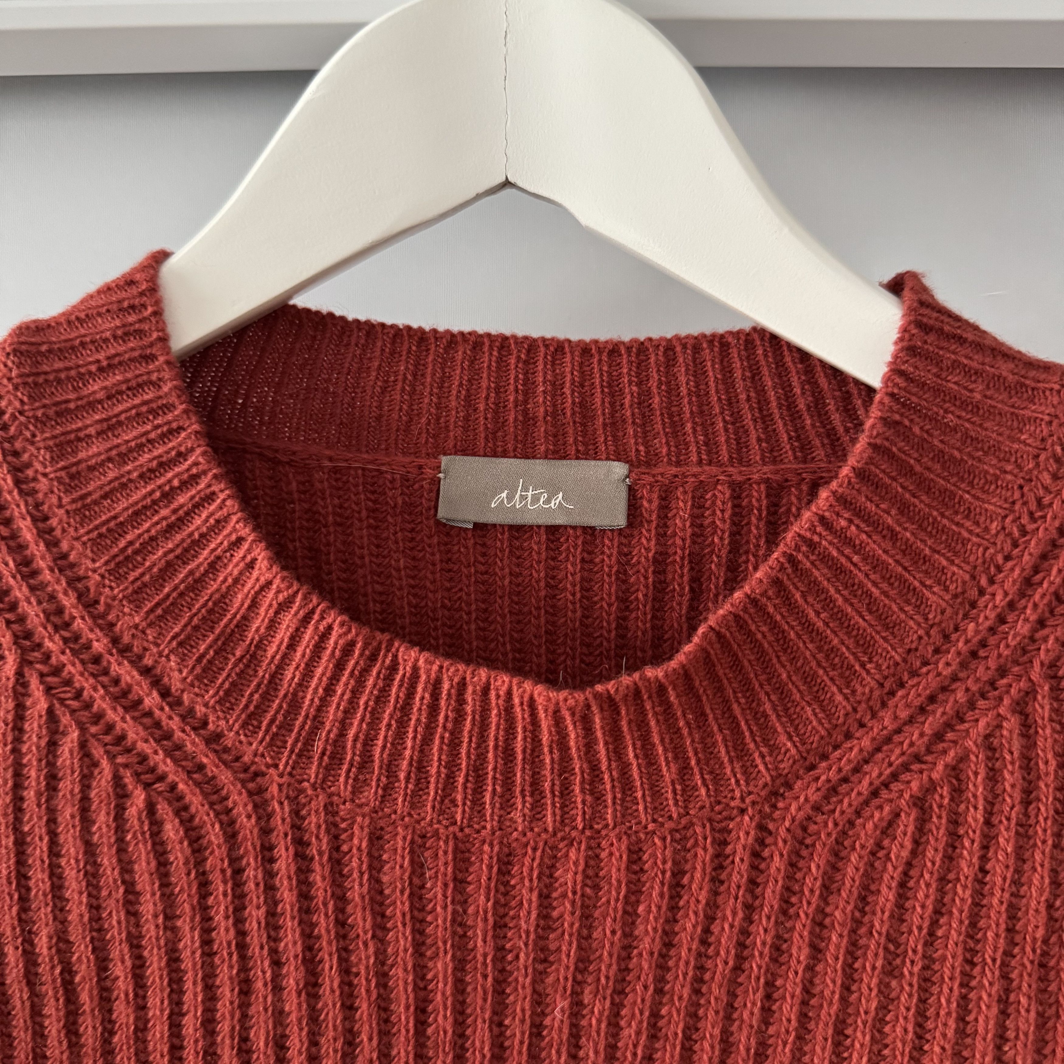 Altea Altea Milano Ribbed Knitted Cashmere Red Sweater Size S Size S / US 4 / IT 40 - 5 Thumbnail