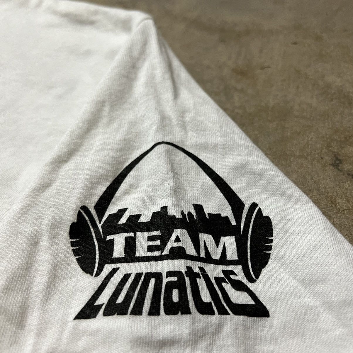 Rap Tees × Vintage Vintage Ali Heavy Starch Team Lunatics Rap T-Shirt Size US XL / EU 56 / 4 - 4 Thumbnail