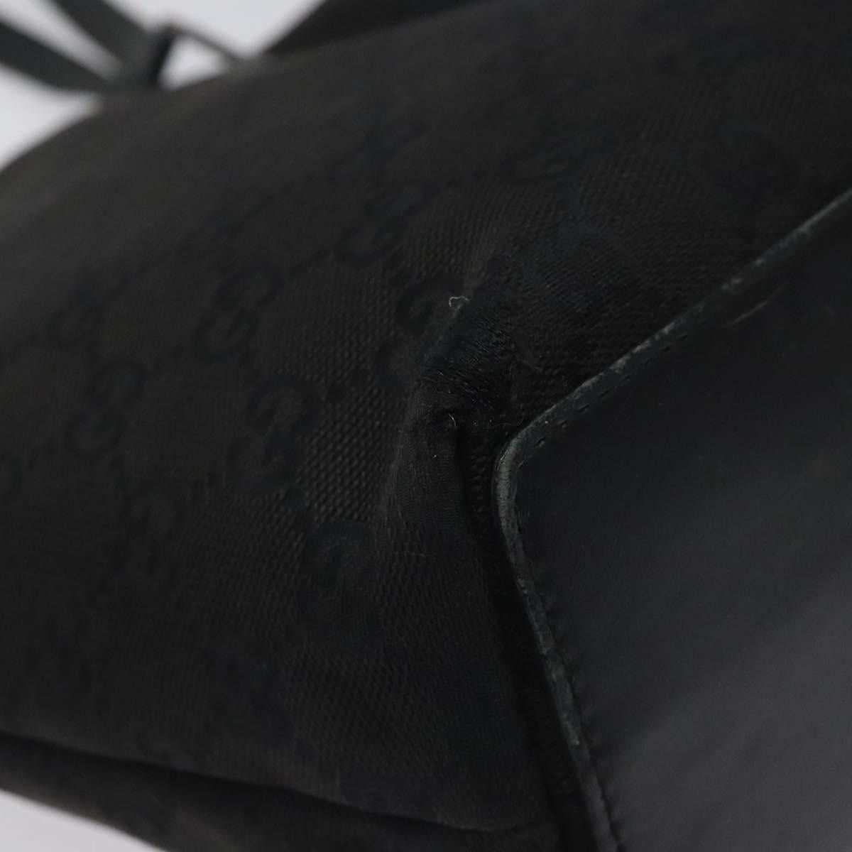 Gucci GUCCI GG Canvas Tote Bag Black Size ONE SIZE - 16 Thumbnail