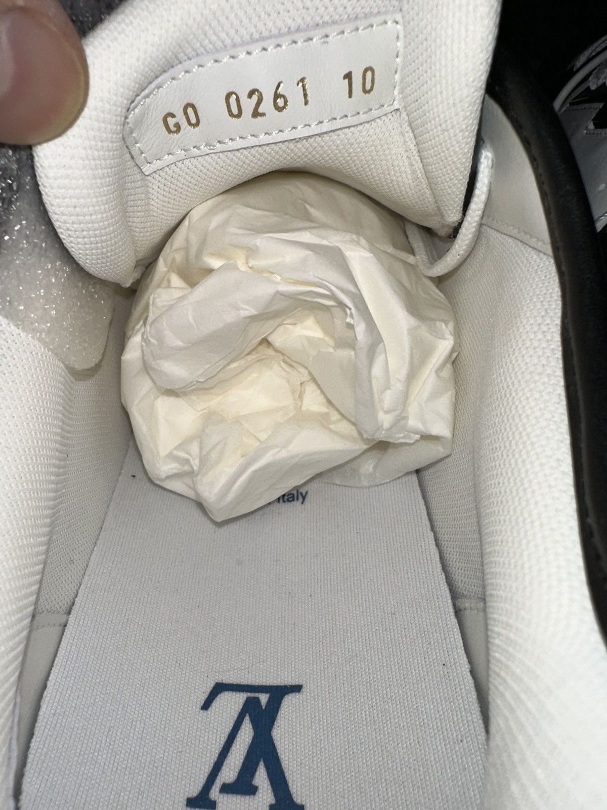 Louis Vuitton × Virgil Abloh Louis Vuitton Trainer Blue/White/Black SS 21 Size US 11 / EU 44 - 6 Thumbnail