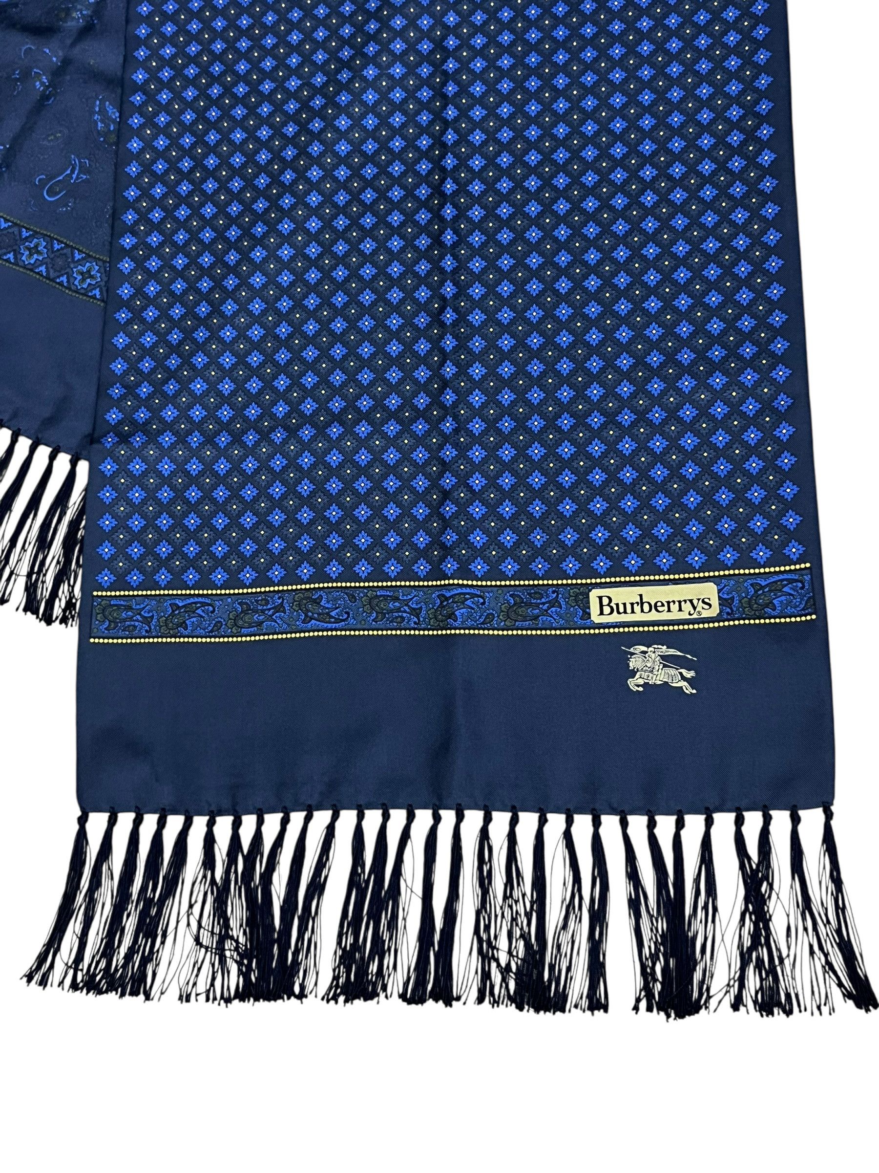 Burberry Rare Vintage Burberrys Japan Silk Monogram Scarf Size ONE SIZE - 5 Thumbnail