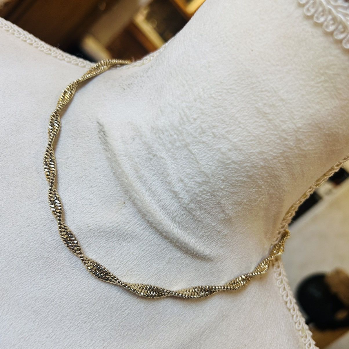 Vintage Vintage 80s gold plated twisted chain necklace Size ONE SIZE - 1 Thumbnail