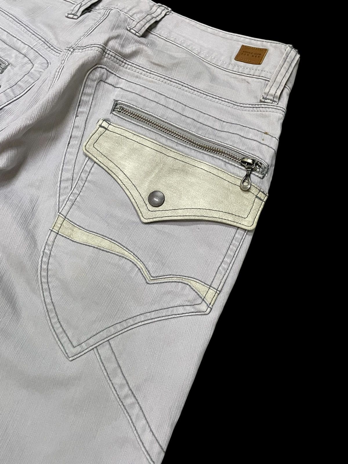 BUFFALO BOBS × Nicole Club × Shellac Nicole Club Smokey Gray Bush Pocket Flared Denim Pants Size US 32 / EU 48 - 18 Thumbnail