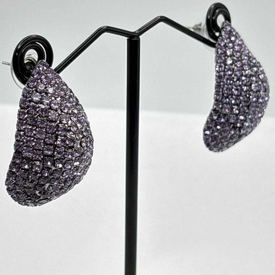 Other Purple Crystal Drop A New Day Earrings Size ONE SIZE - 4 Thumbnail