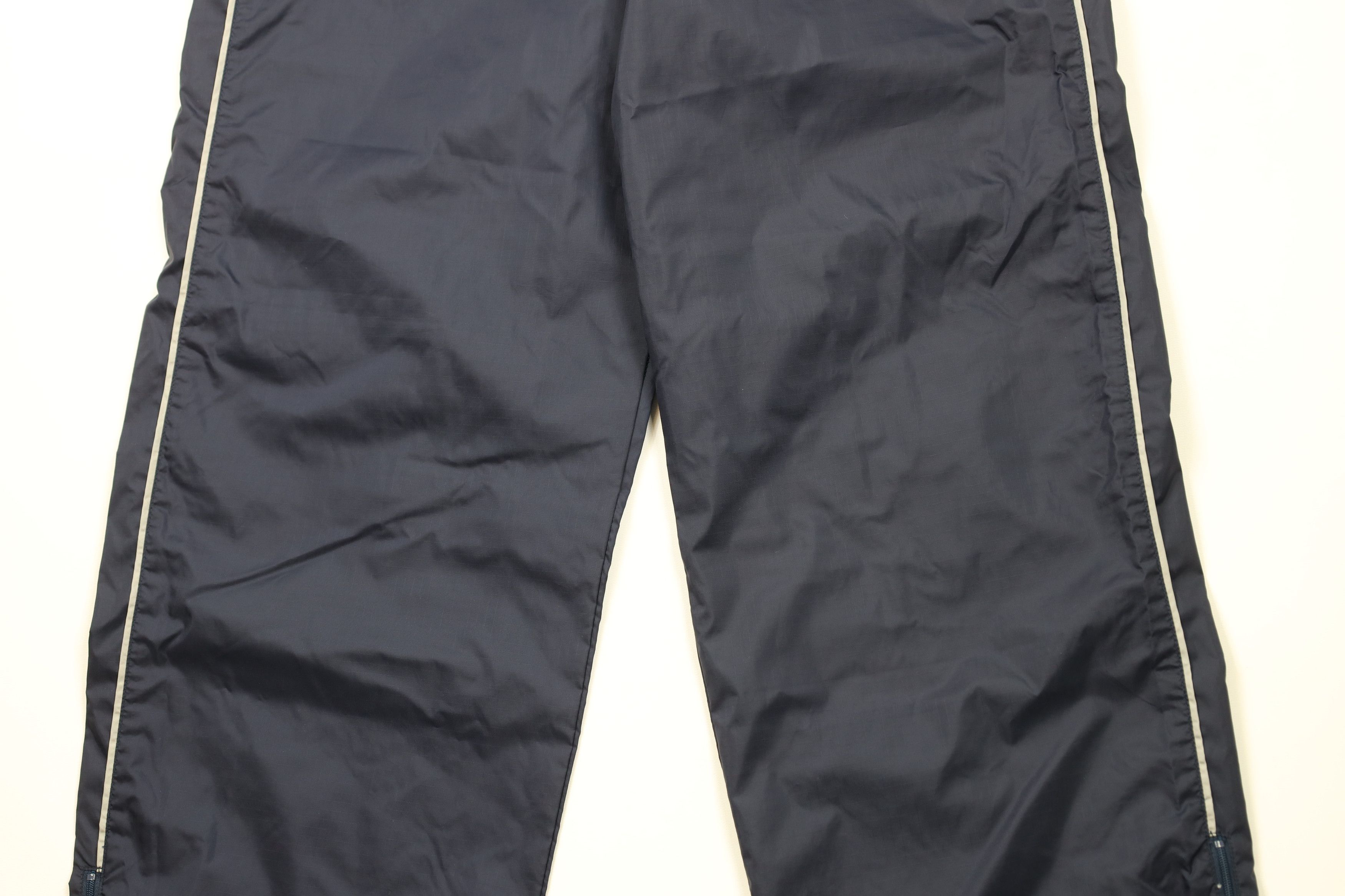 Nike × Vintage Vintage 90s Y2K Nike Mini Swoosh Wide Leg Windbreaker Pants Size US 34 / EU 50 - 3 Thumbnail