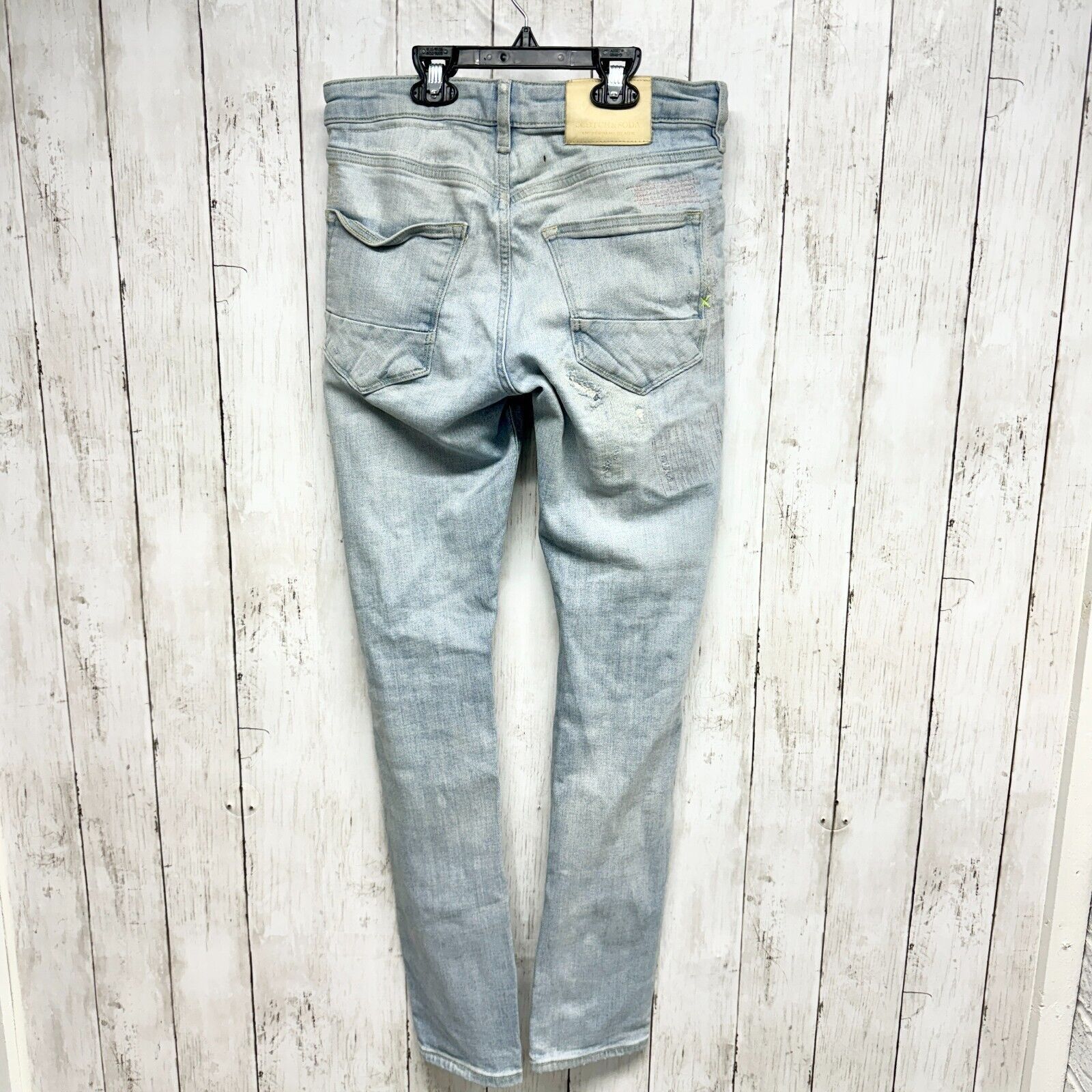 Scotch & Soda Scotch & Soda Jeans Sz 28/32 Distressed Skim Low Rise Ripped Size US 28 / EU 44 - 4 Thumbnail