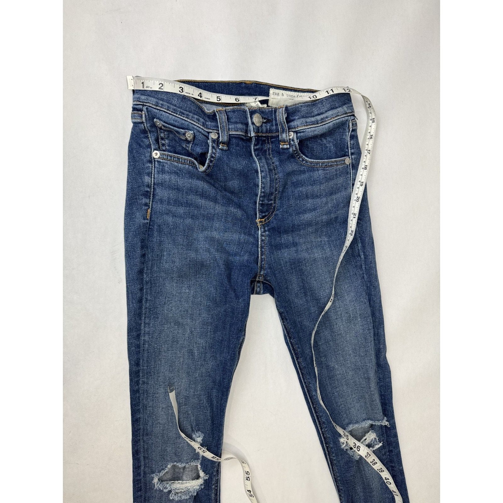Rag & Bone Rag & Bone High Rise Skinny Jeans W1532K520BO 17409 Size 25 Size 25" / US 0 / IT 36 - 3 Thumbnail