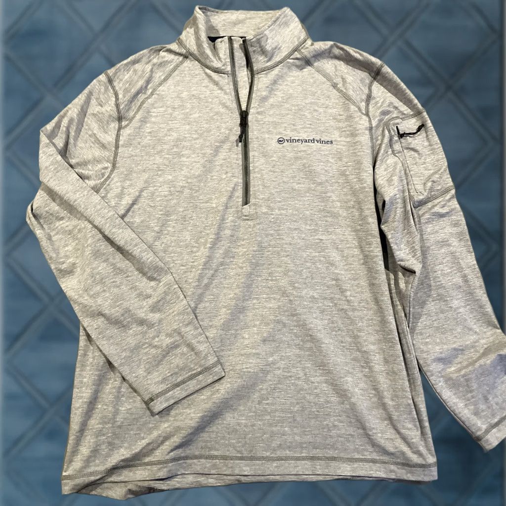 Vineyard Vines Vineyard Vines Performance Quater Zip Pullover Long Sleeve Shirt Medium Size US M / EU 48-50 / 2 - 1 Thumbnail