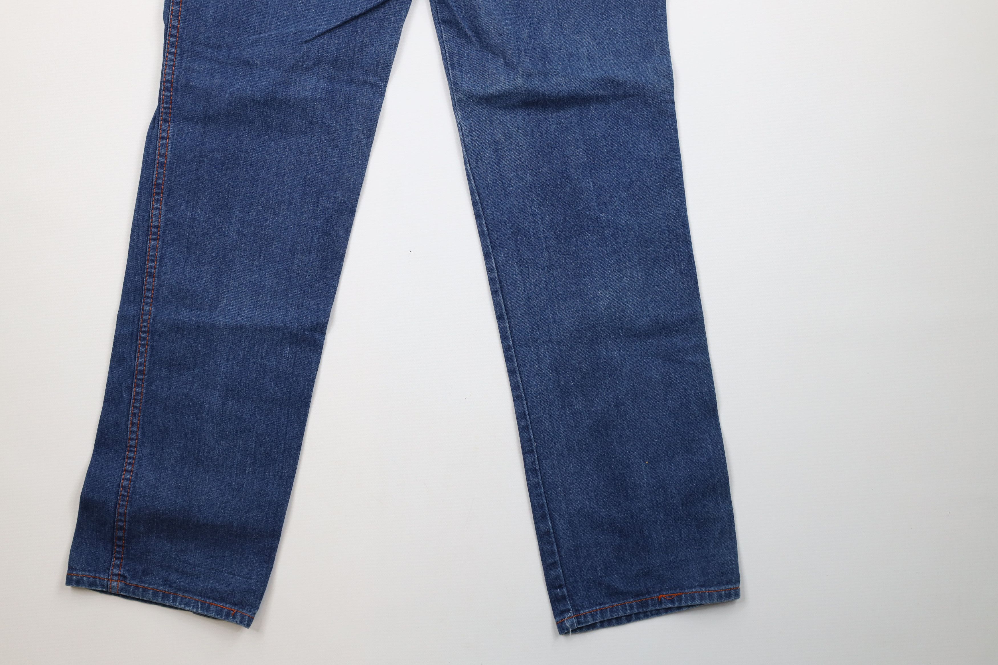 Vintage Vintage 70s Streetwear Pleated Straight Leg Denim Jeans Blue Size 30" / US 8 / IT 44 - 13 Thumbnail