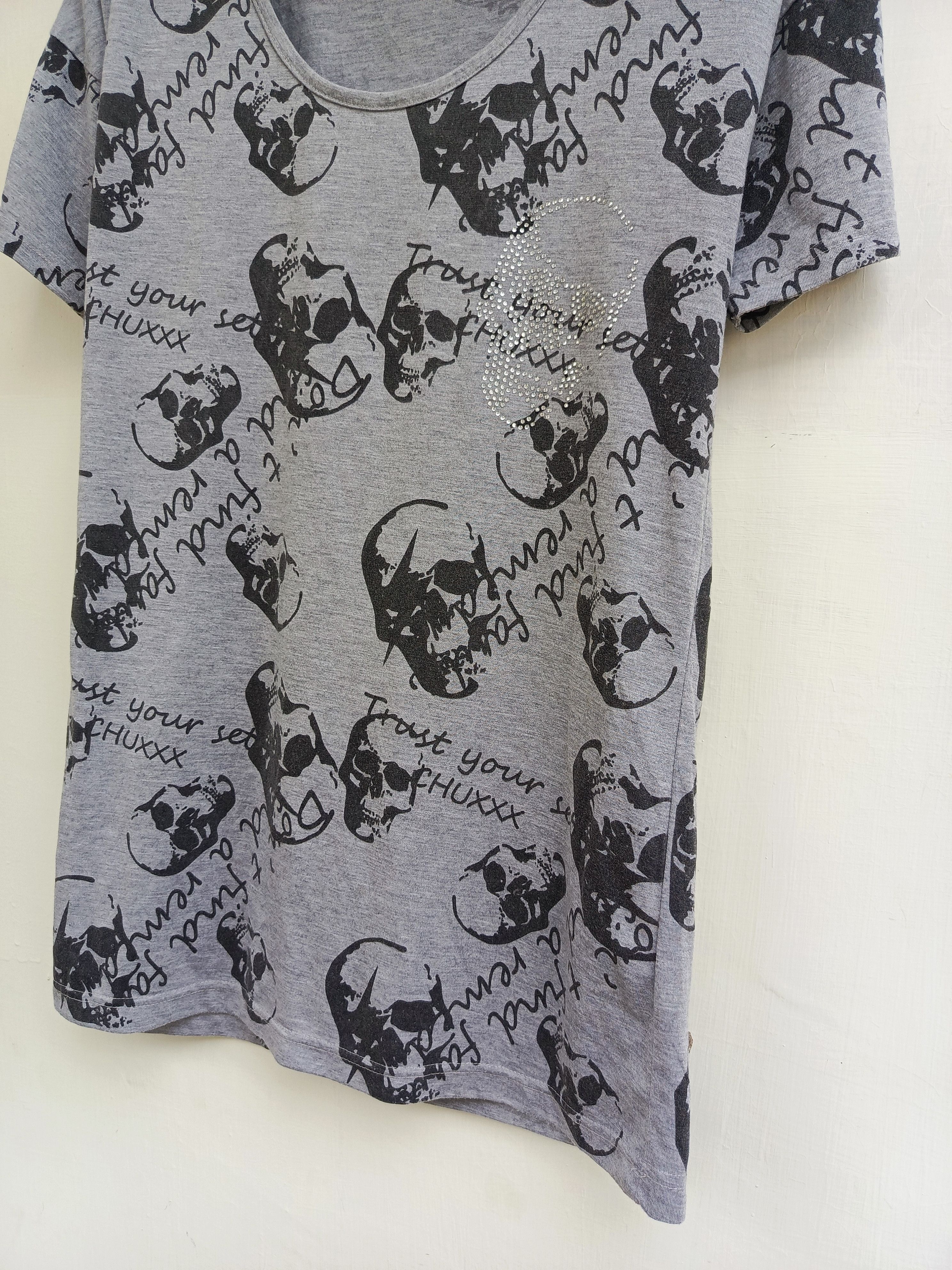 Japanese Brand Chu XXX skull tshirt Size L / US 10 / IT 46 - 4 Thumbnail