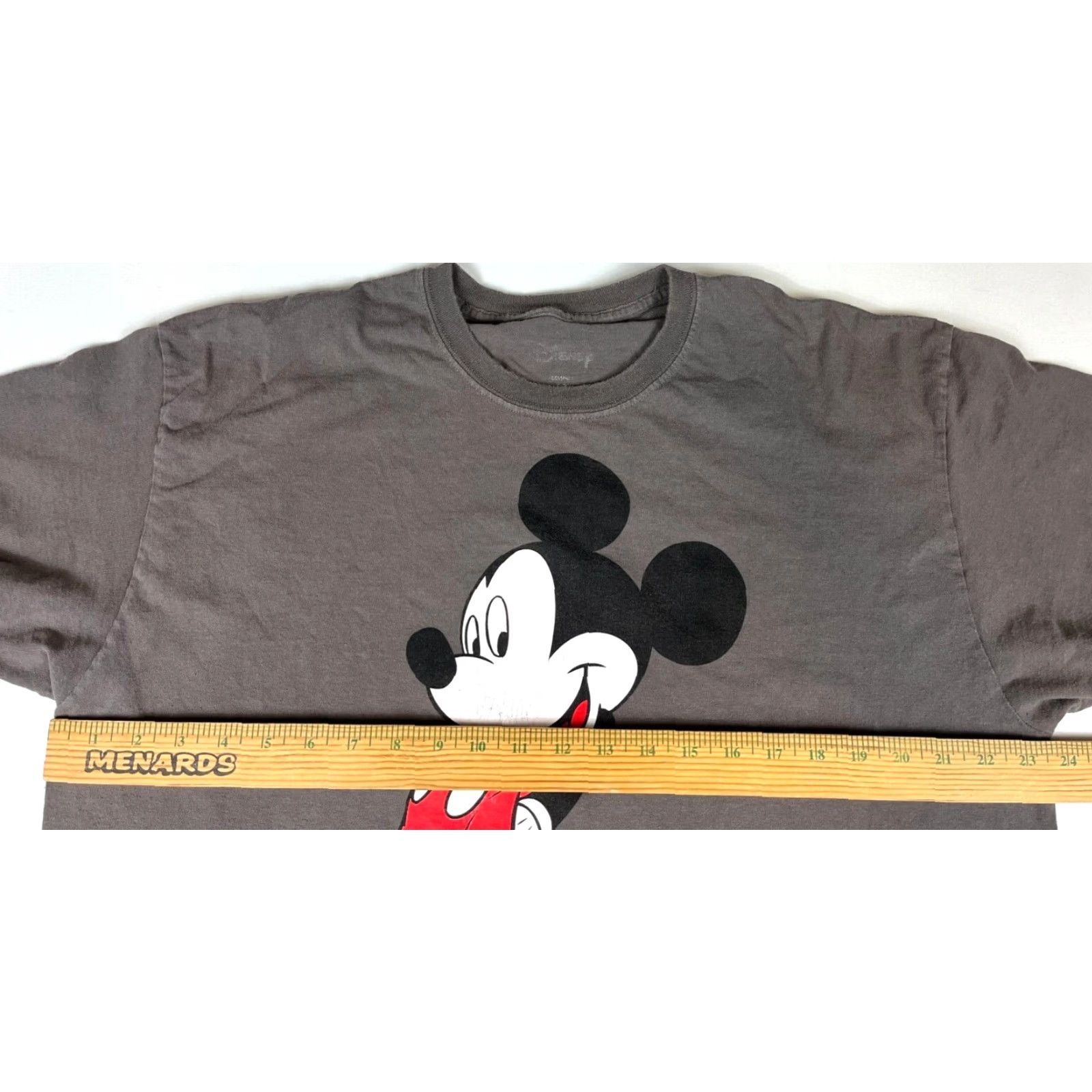 Disney Disney Mickey Mouse Graphic T-Shirt Unisex Adult XL Gray Short Sleeve Crew Neck Cotton Size XL Size US XL / EU 56 / 4 - 6 Thumbnail