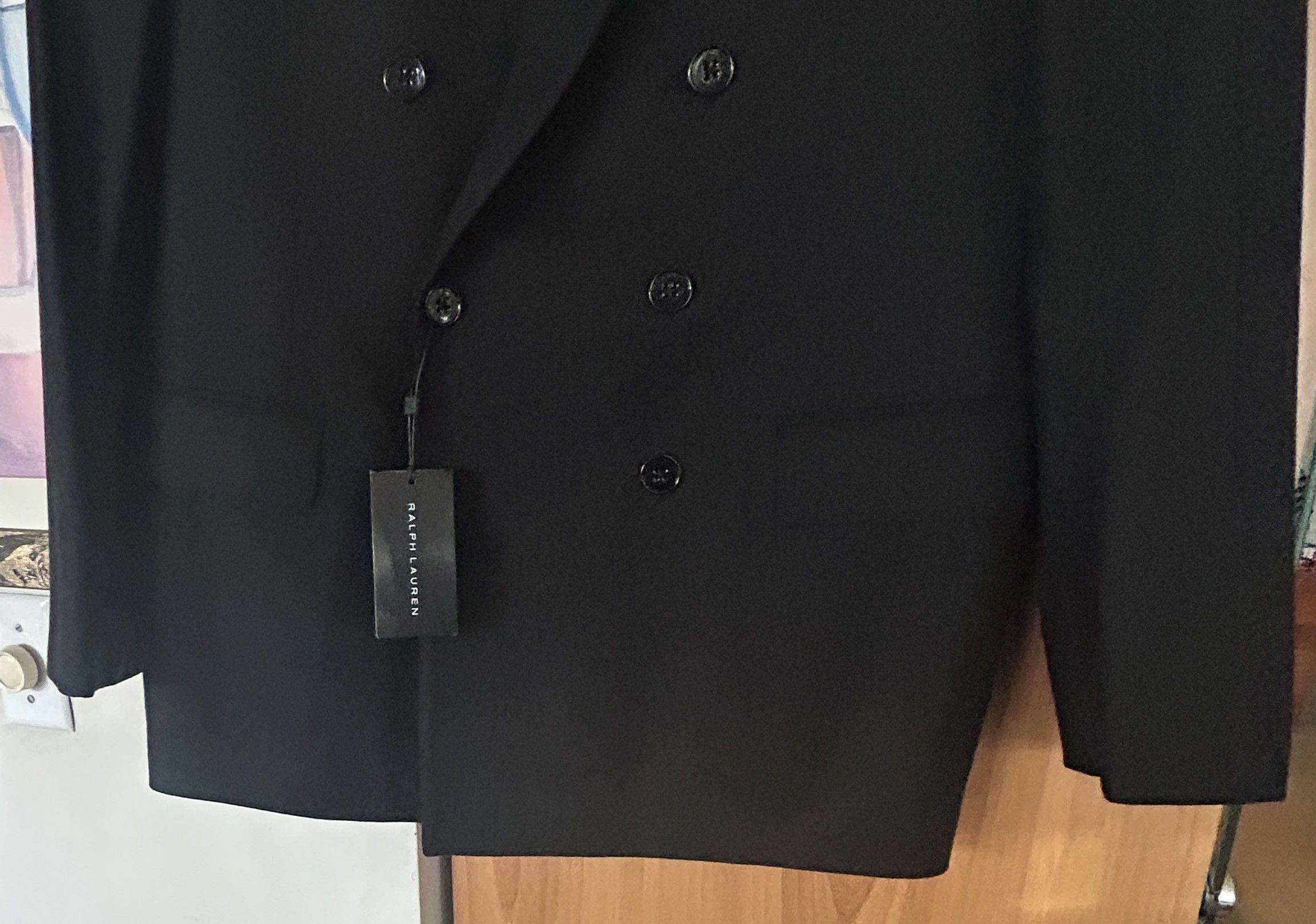 Ralph Lauren Black Label Ralph Lauren Black Label DB Blazer Black 44R Italy Wool Size 42R - 4 Thumbnail