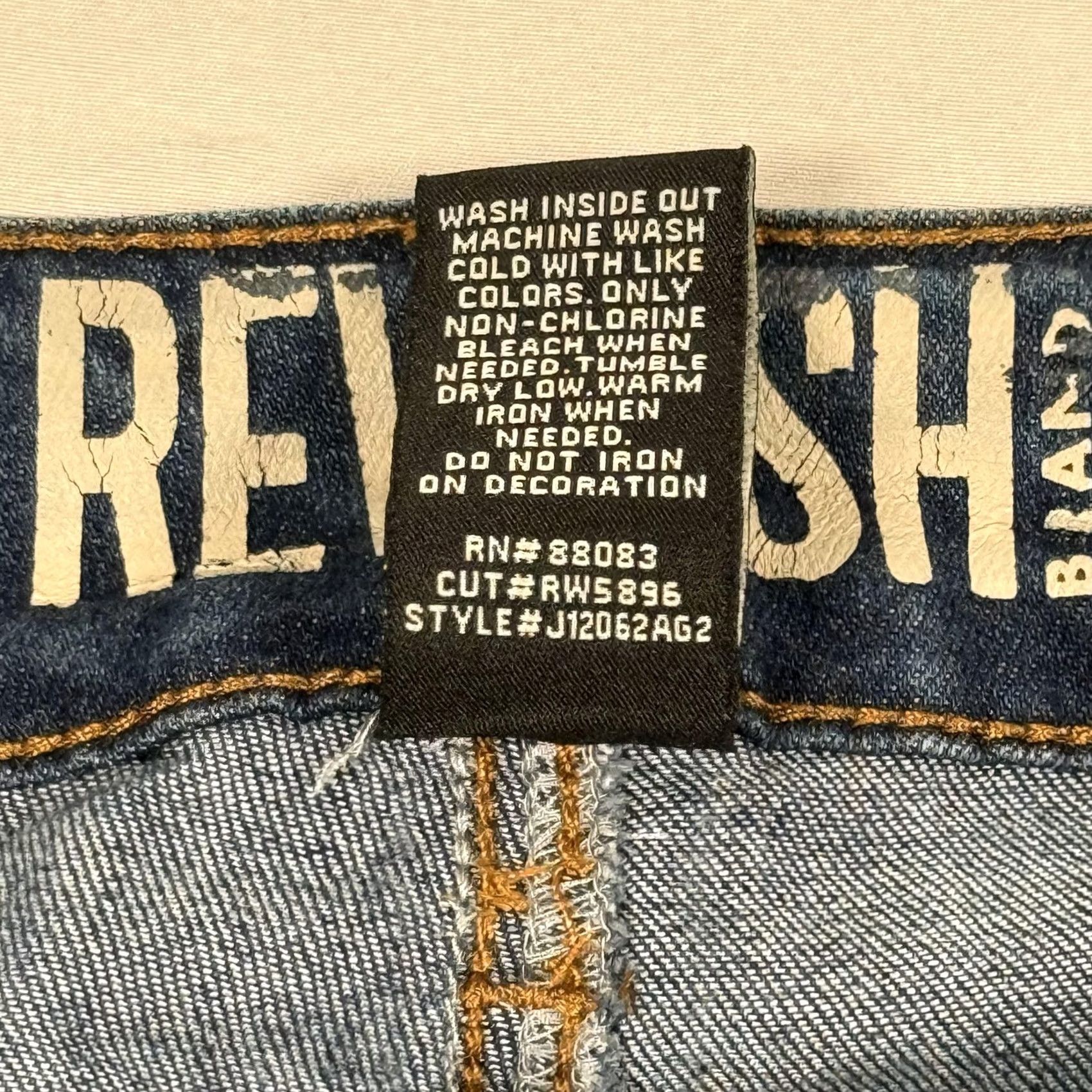 Vintage VINTAGE REWASH Jeans? Size 28" / US 6 / IT 42 - 5 Thumbnail