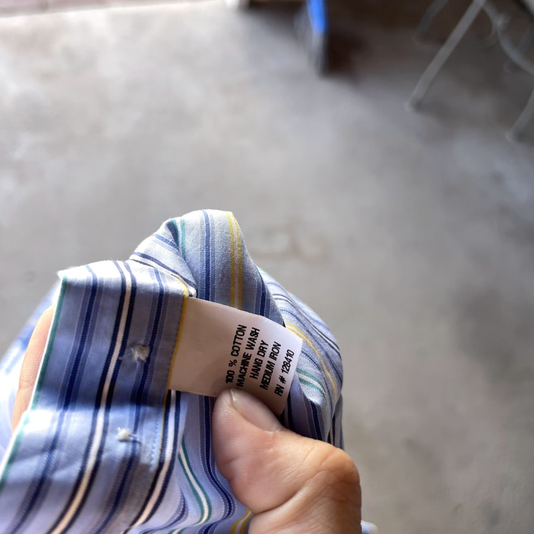 Sid Mashburn Sid Mashburn Blue Striped Button-Up Shirt Mens Medium Slim Fit Cotton Preppy Classic Size US M / EU 48-50 / 2 - 7 Thumbnail