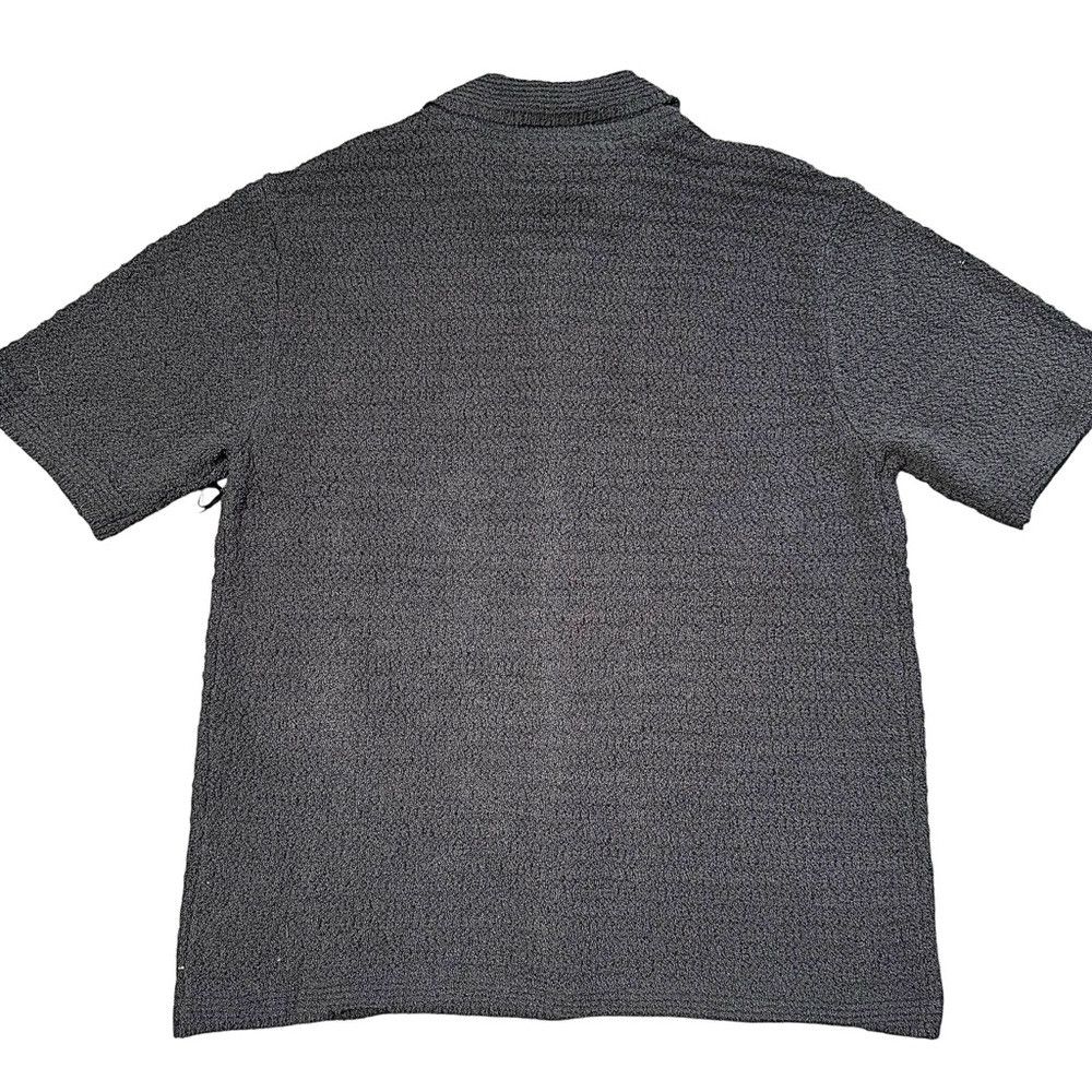 Other NWT New Luca Mateo Textured Open Knit Boxy Fit Button Grey Size US M / EU 48-50 / 2 - 2 Thumbnail