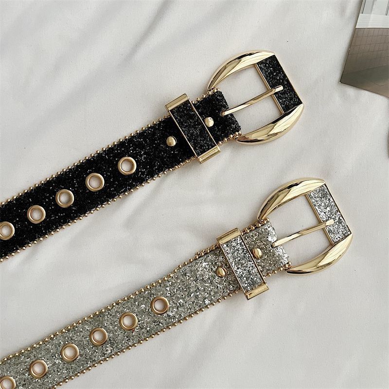 VIBE Retro Vintage Belt Riveted Belts Menswear Accessories Size ONE SIZE - 5 Thumbnail
