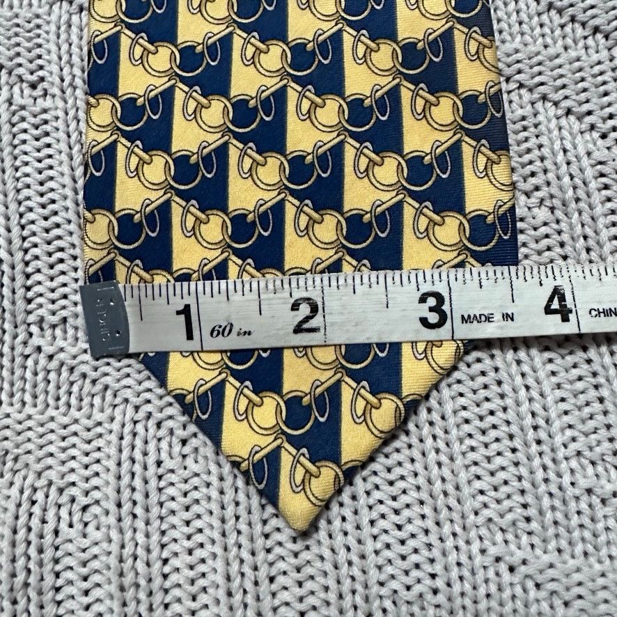 Barneys New York Vintage Barneys Imperial Room yellow equestrian silk tie Size ONE SIZE - 6 Thumbnail