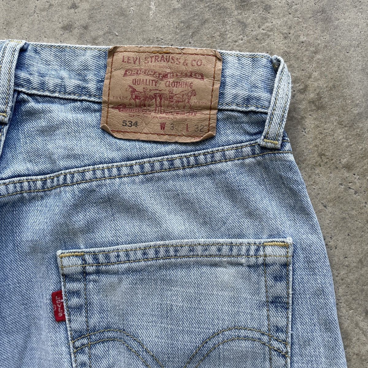 Levi's Vintage Levi’s 534 LightWash Faded Jeans Distressed Pants Size US 30 / EU 46 - 9 Thumbnail
