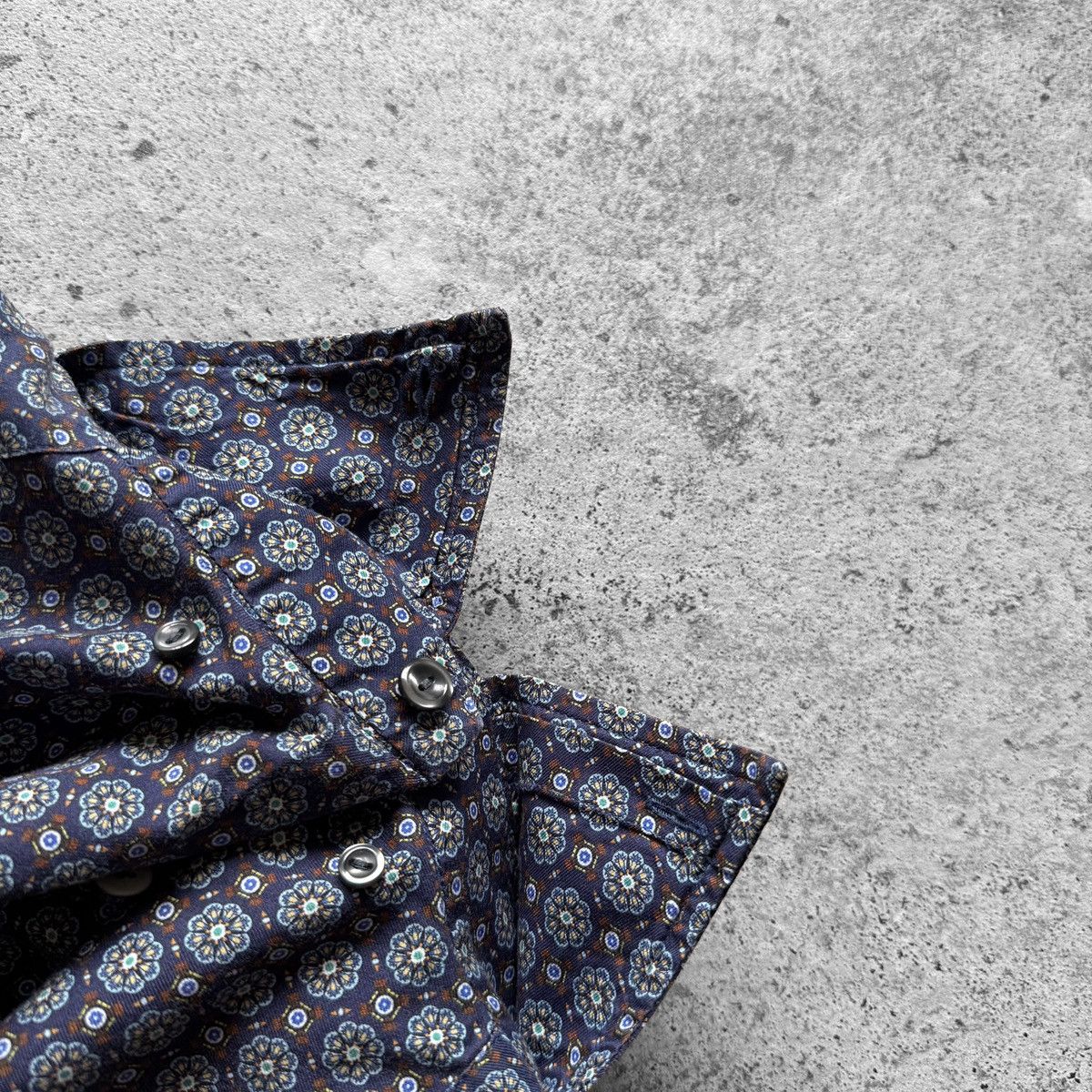 Eton Eton Geometric Medallion Print Slim Fit LS Button Up Shirt Size US S / EU 44-46 / 1 - 5 Thumbnail