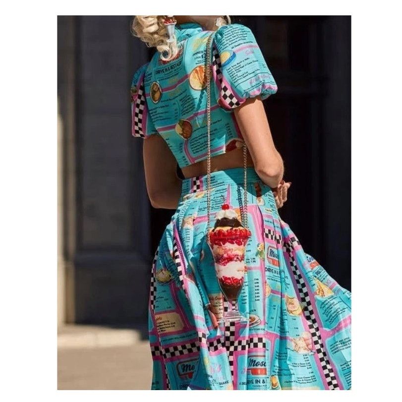 Moschino SS22 Moschino Couture Jeremy Scott Sundae Crossbody Bag Size ONE SIZE - 1 Thumbnail