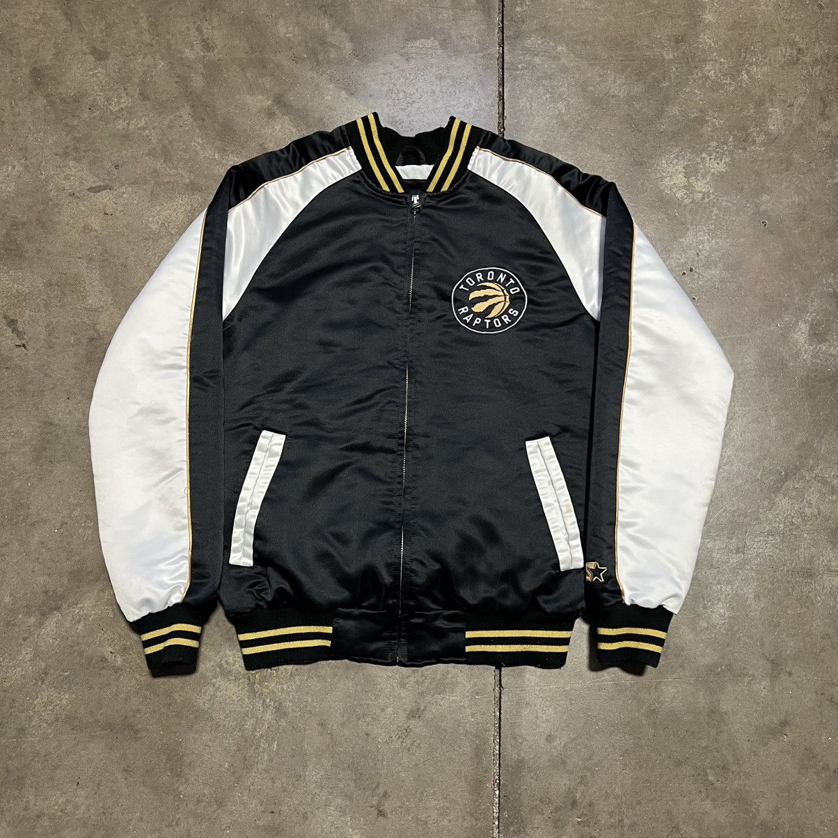 Starter Vintage Toronto Raptors Starter Satin Bomber Jacket Varsity Size US S / EU 44-46 / 1 - 2 Thumbnail