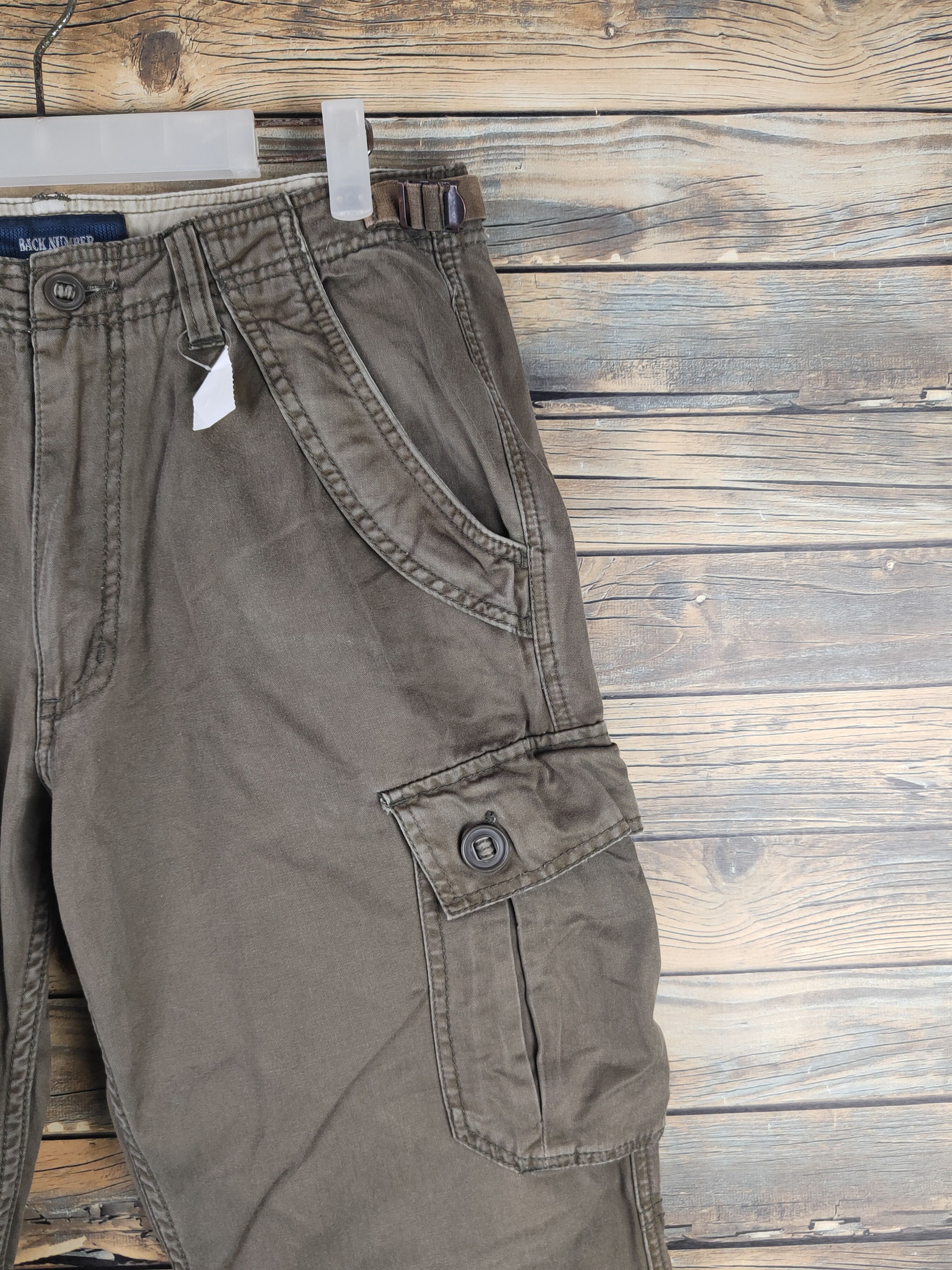 Japanese Brand DL Back Number Brown Multipocket Cargo Pants #46-235T Size US 32 / EU 48 - 5 Thumbnail