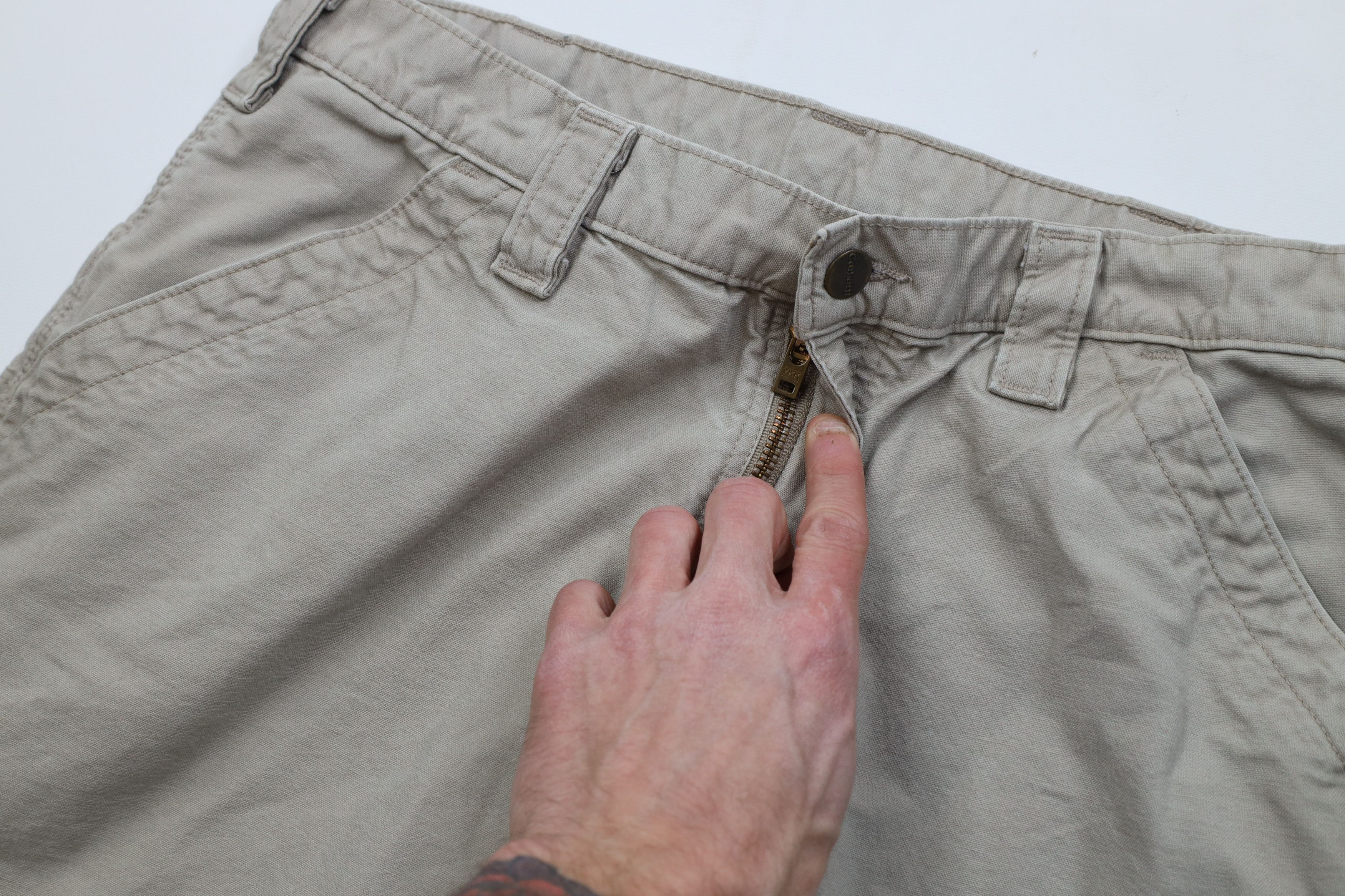 Carhartt Vintage Y2K Carhartt Canvas Relaxed Wide Leg Dungaree Pants Size US 34 / EU 50 - 8 Thumbnail