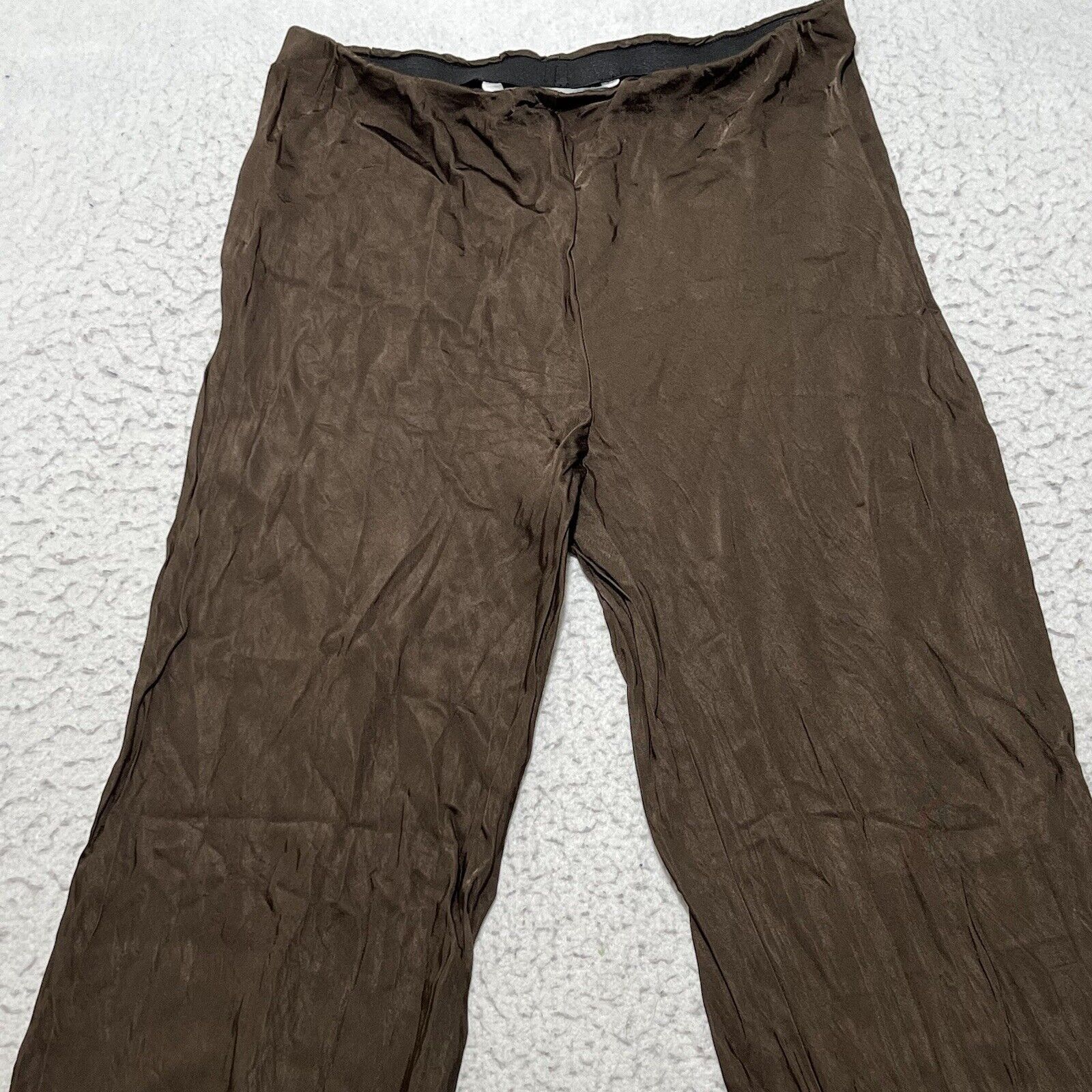Zara Zara High Waist Brown Flared Wide Leg Lightweight Pants Size 28" / US 6 / IT 42 - 4 Thumbnail