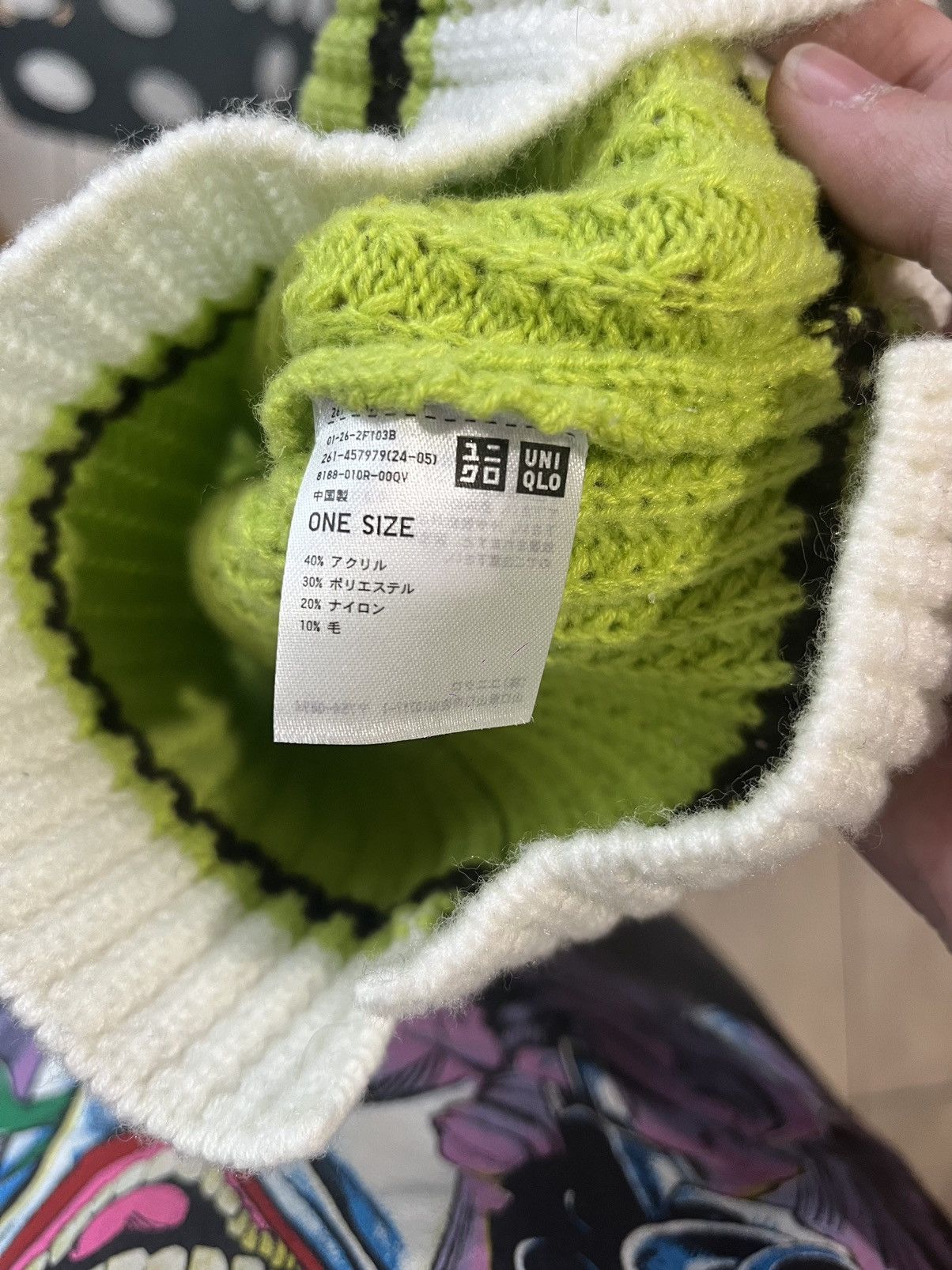Marni × Uniqlo Green Marni x Uniqlo Knit Balaclava Size ONE SIZE - 3 Thumbnail